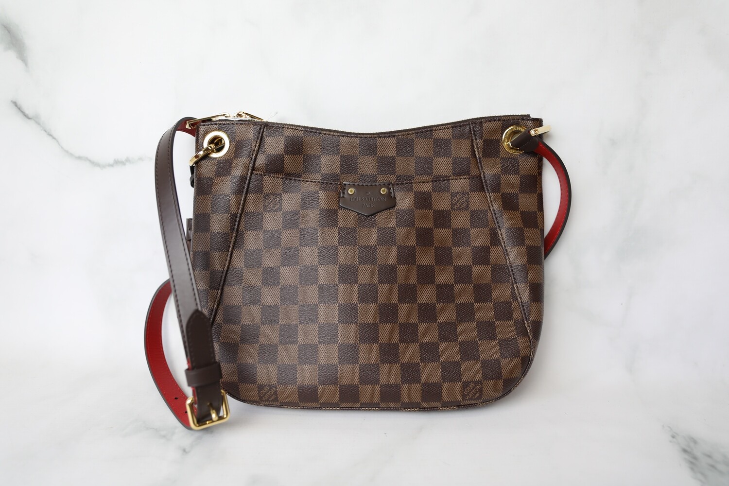 Louis Vuitton South Bank Besace, Damier Ebene, New in Dustbag WA001