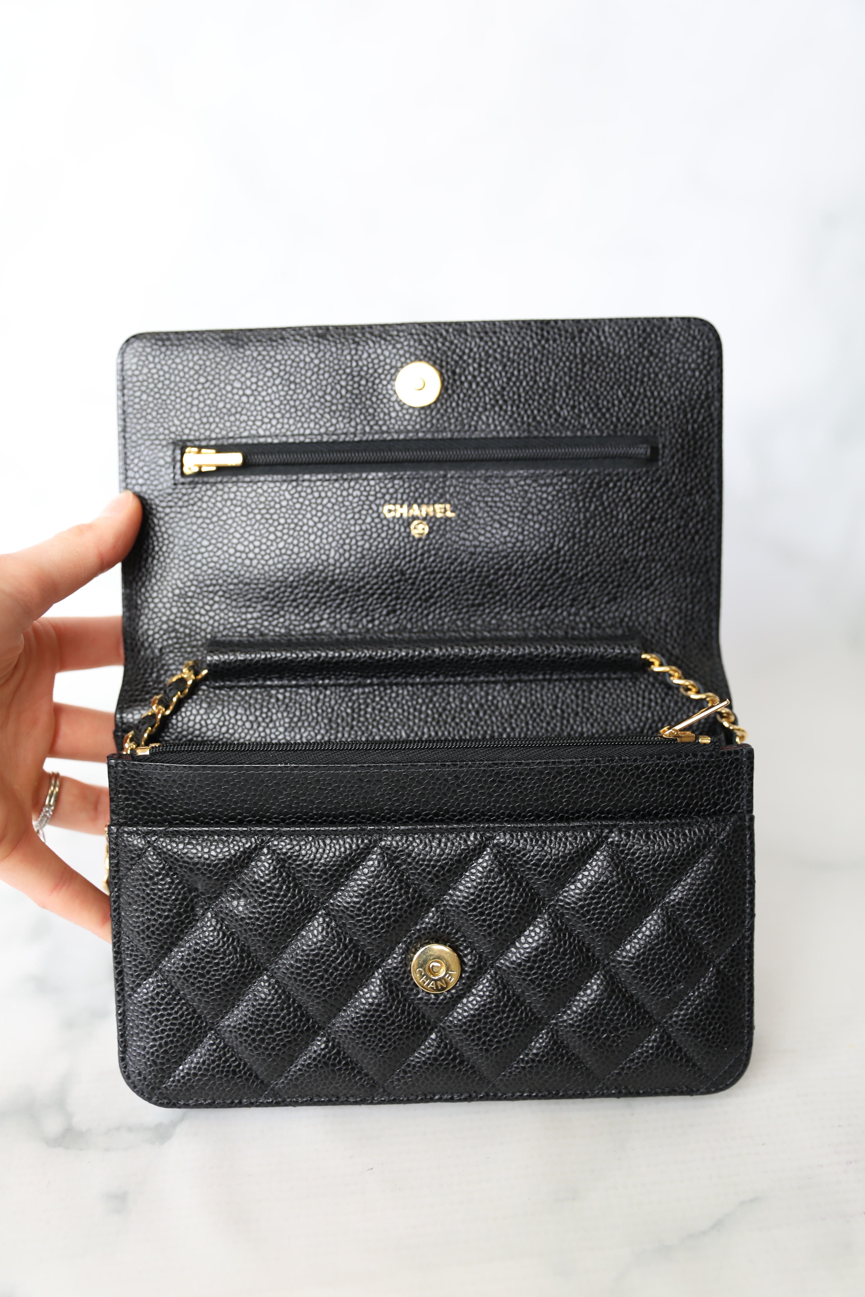 Chanel Classic Wallet on Chain, Black Caviar with Gold Hardware, Preowned  in Box WA001 - Julia Rose Boston