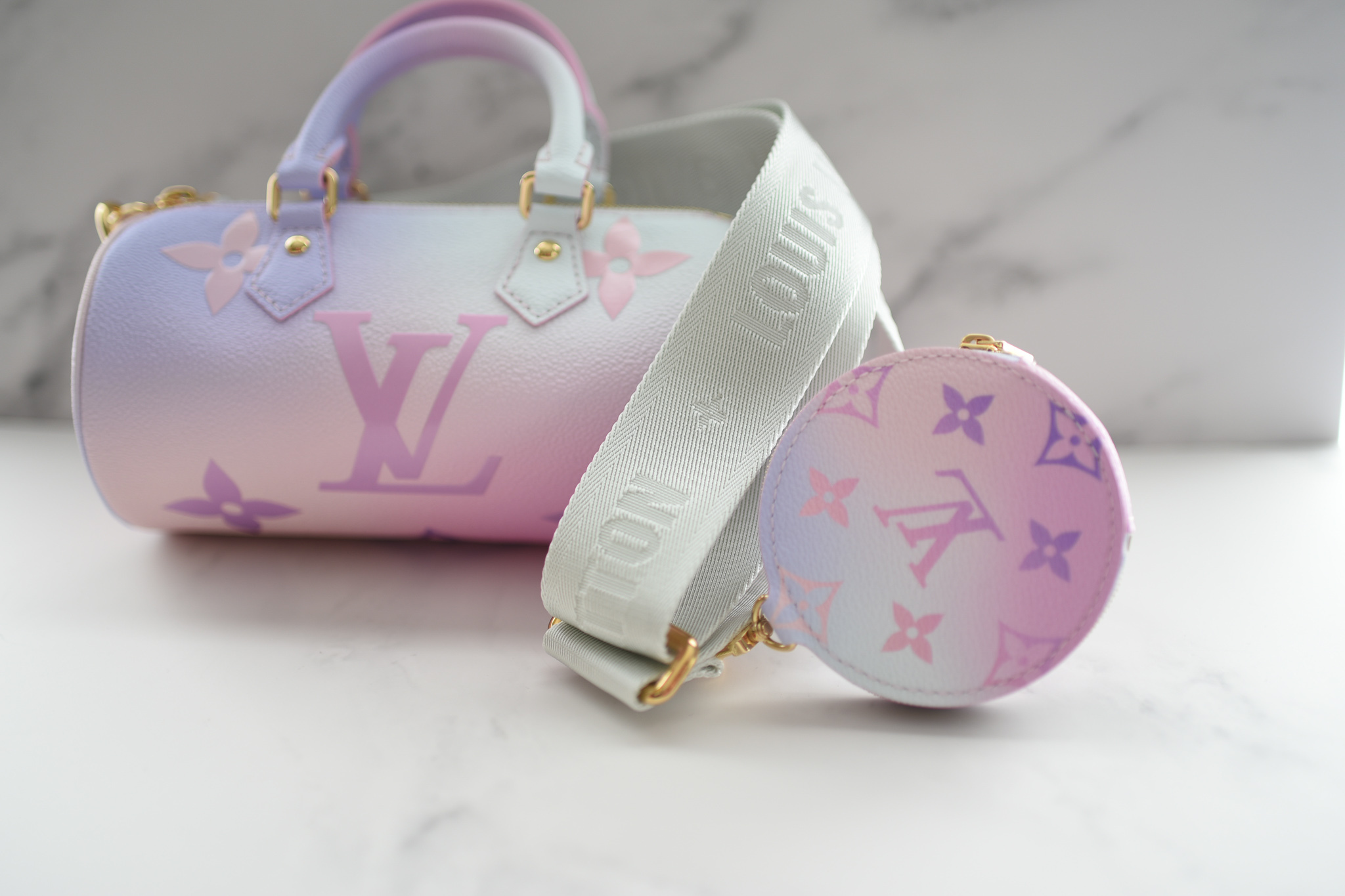Louis Vuitton LV Women Papillon BB Handbag Sunrise Pastel Monogram Coated  Canvas - LULUX