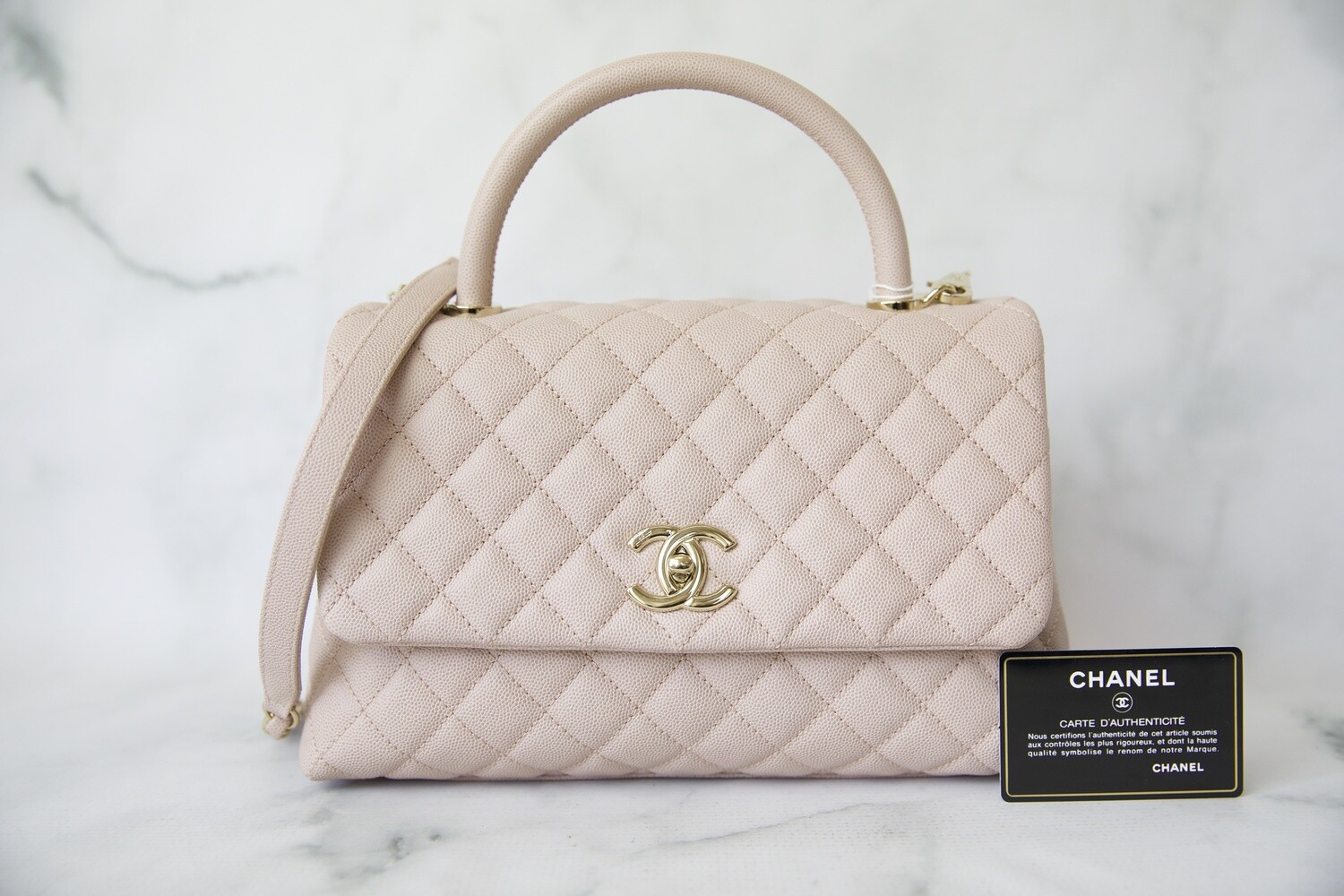 Chanel Coco Handle Medium, Pink Caviar with Gold Hardware, Preowned in  Dustbag WA001 - Julia Rose Boston