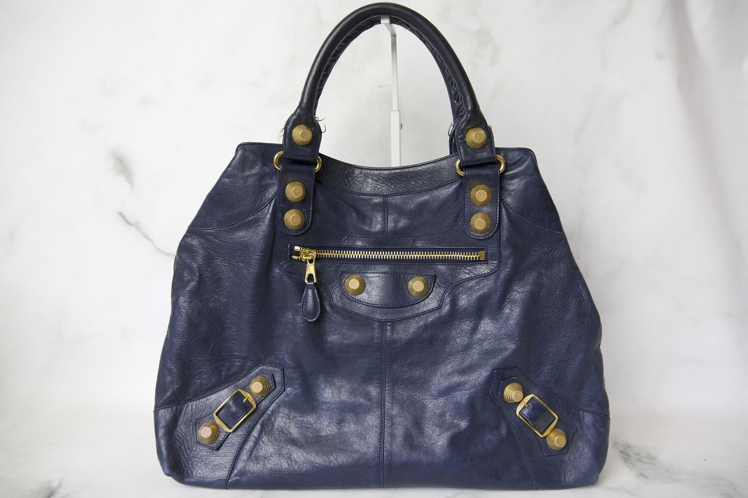 Balenciaga Agneau Giant 12 Navy Blue with Gold Hardware Bag, Preowned No  Dustbag WA001 - Julia Rose Boston | Shop