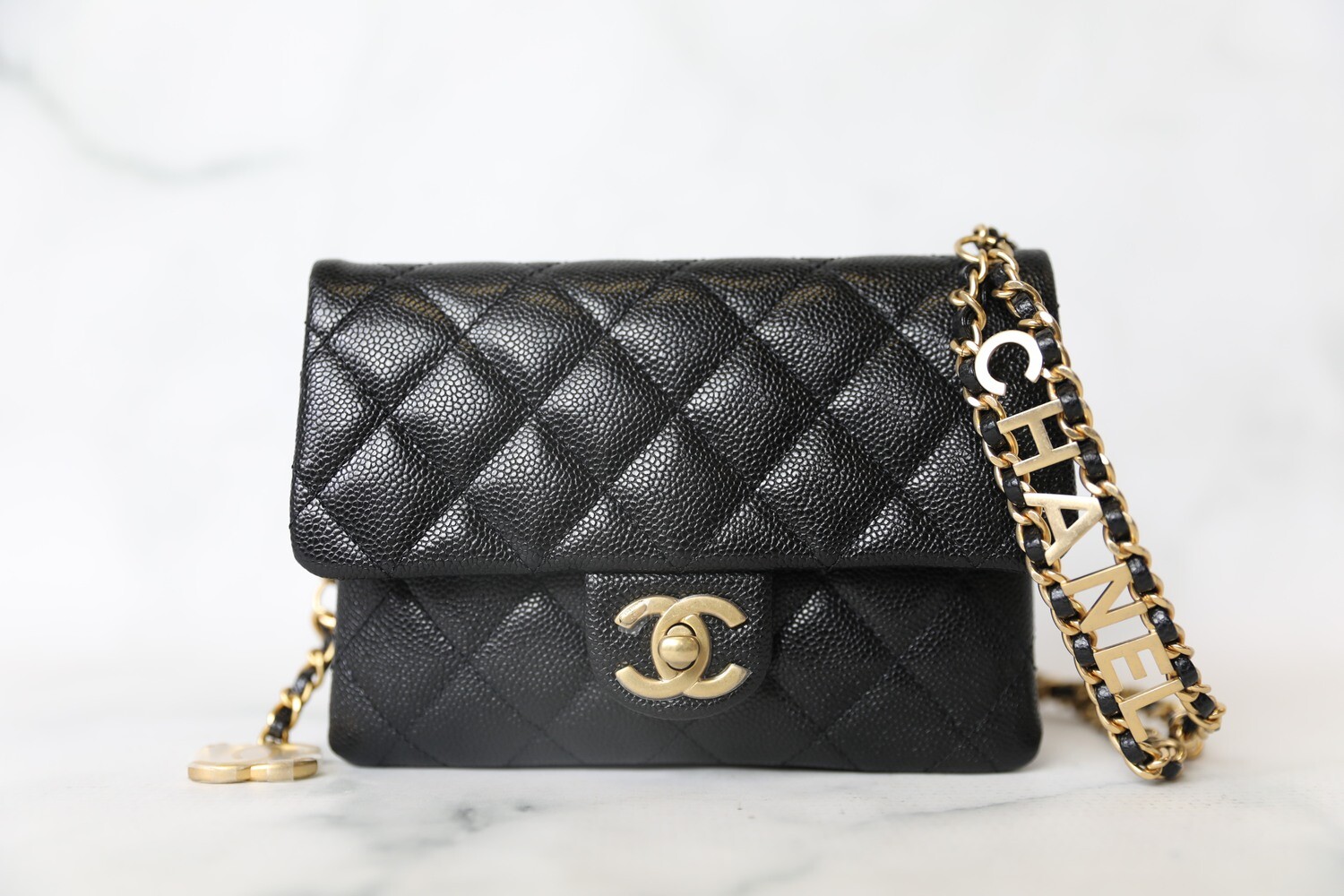 Chanel Waist Bag, Black Caviar with Gold Hardware, Preowned in Box WA001 - Julia  Rose Boston