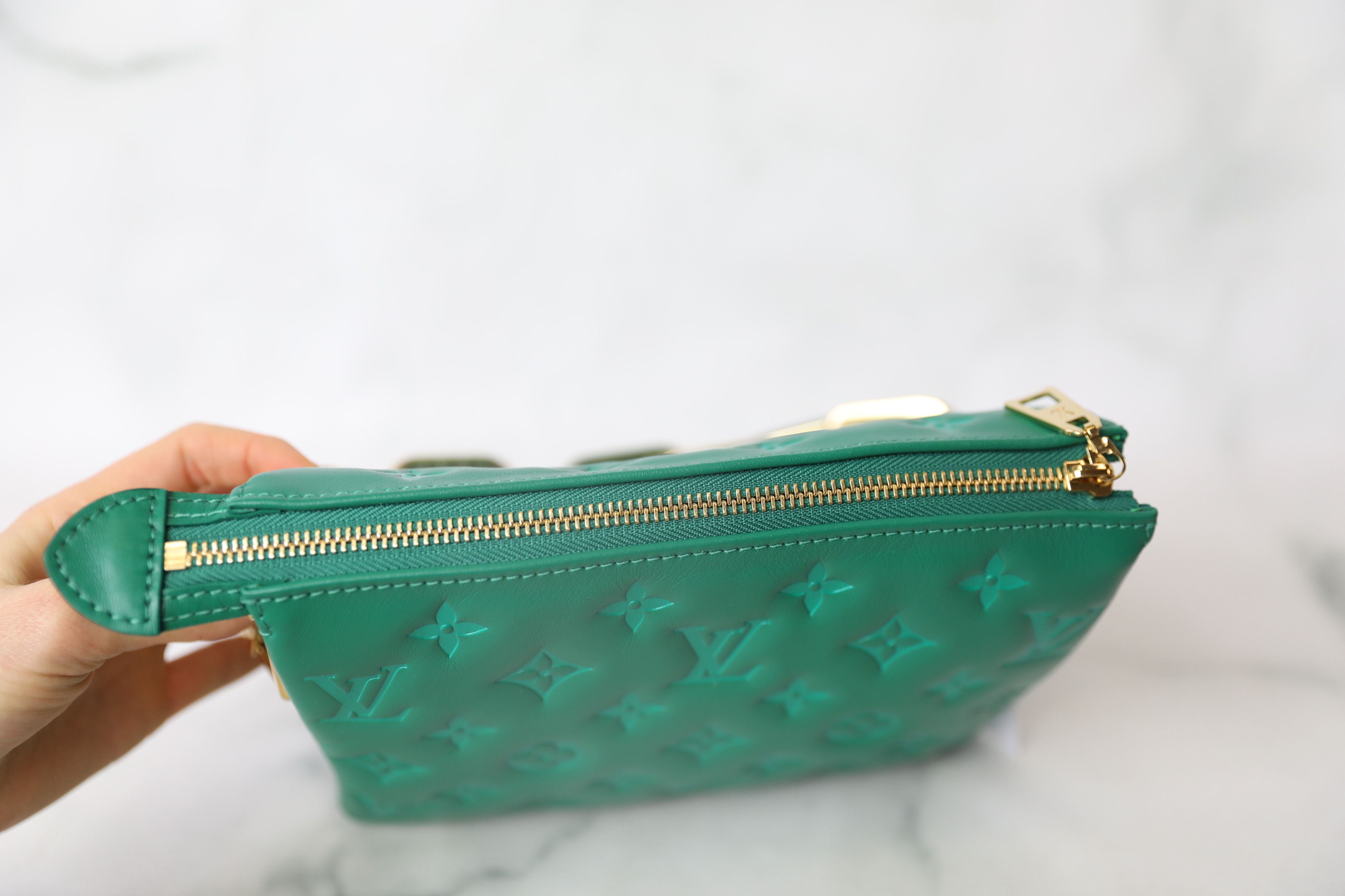 Louis Vuitton Coussin BB Emerald in Lambskin Leather with Gold-tone - US