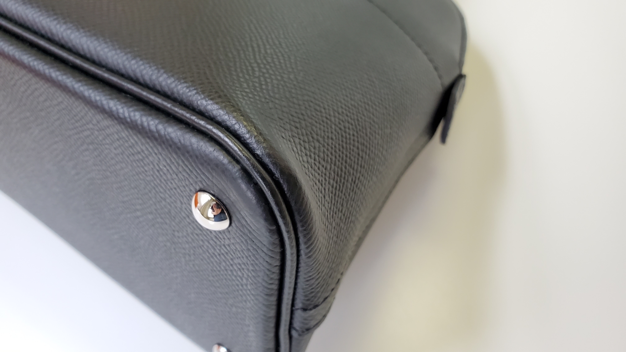 Hermès Bolide 27cm Noir 89 Epsom Palladium Hardware – SukiLux