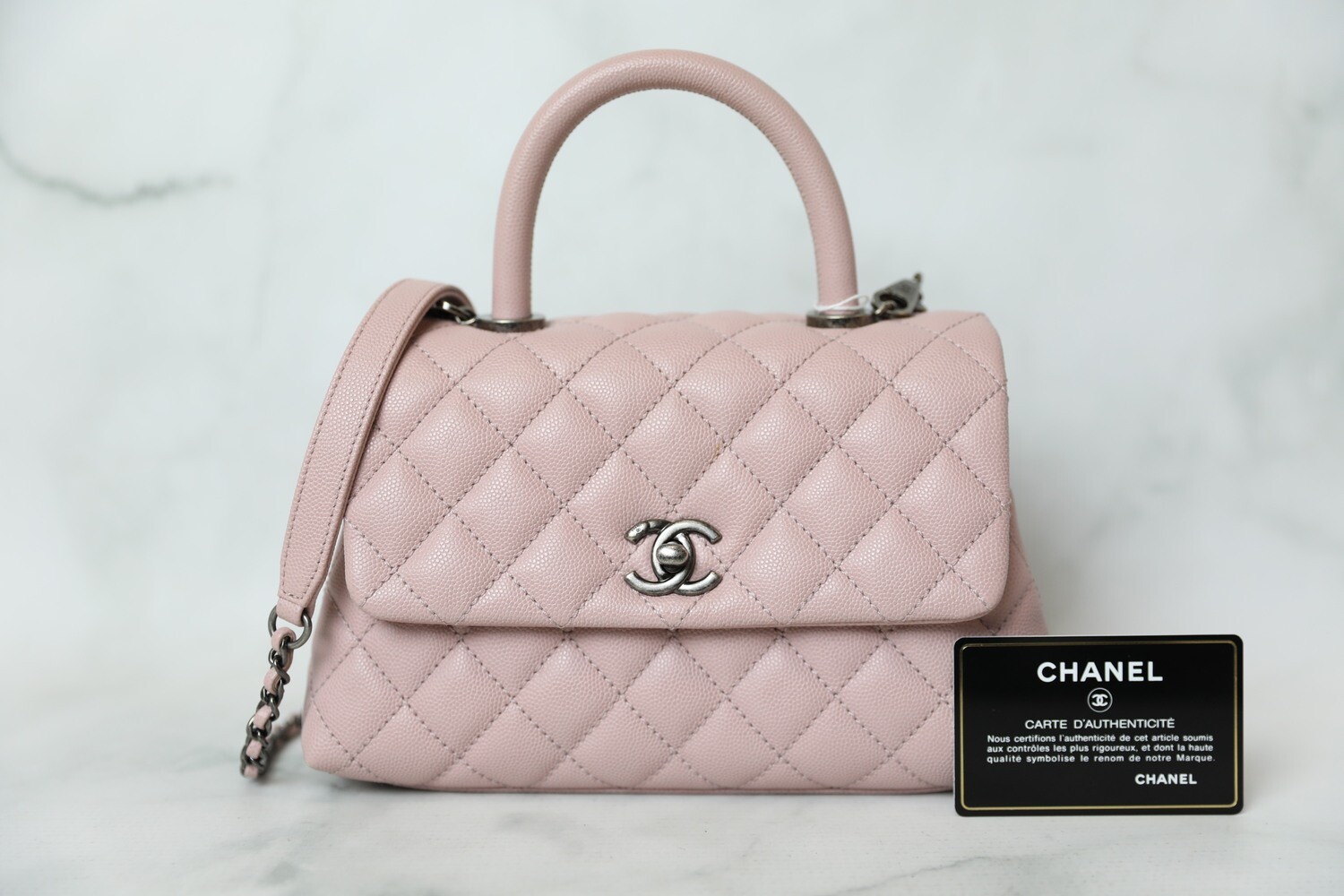 Chanel Coco Handle Mini, Pink Caviar with Ruthenium Hardware, Prowned in  Box WA001 - Julia Rose Boston | Shop