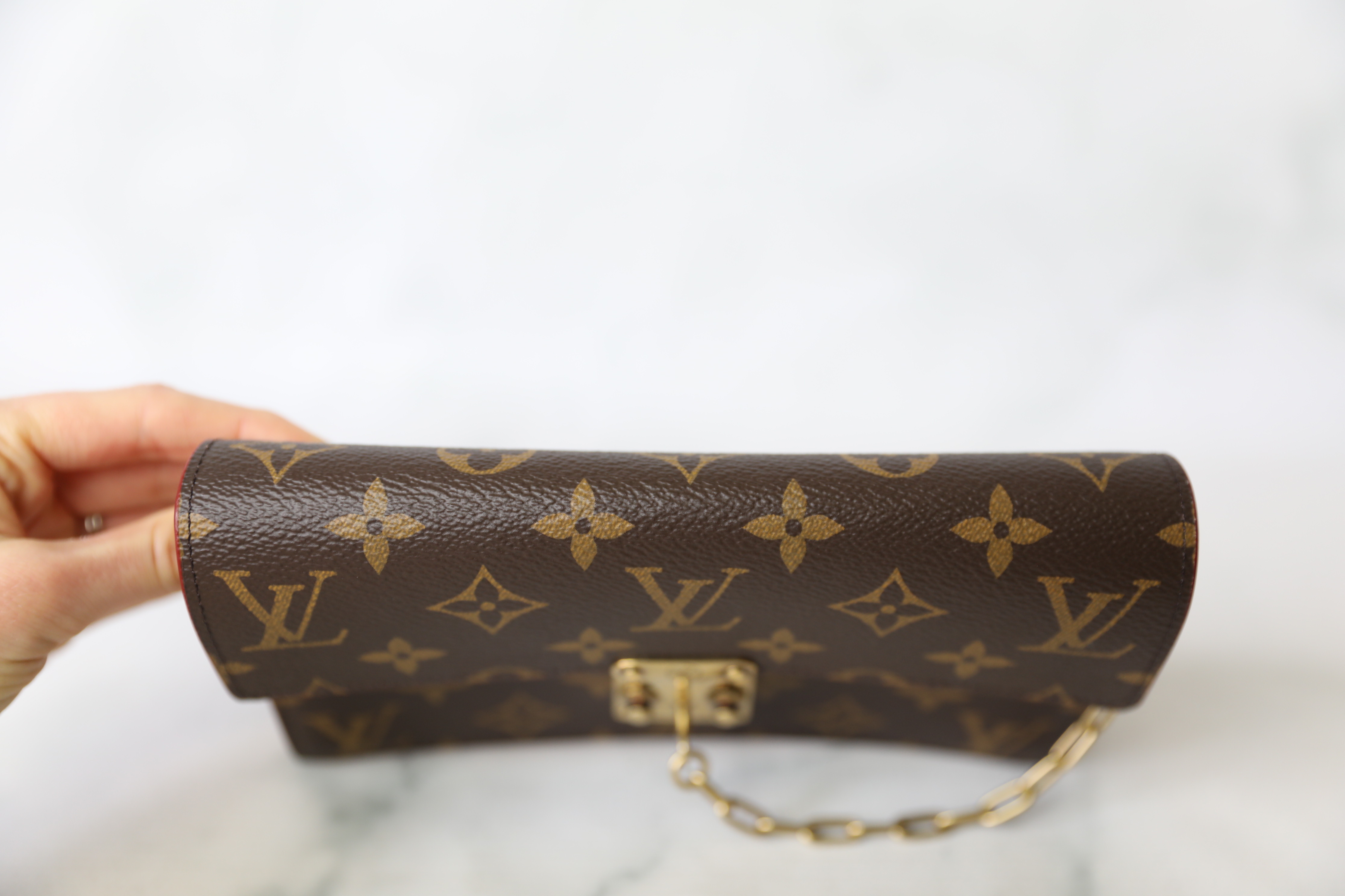 Louis Vuitton Lockme Wallet on Chain Back, Silver Hardware, Preowned in  Dustbag - Julia Rose Boston