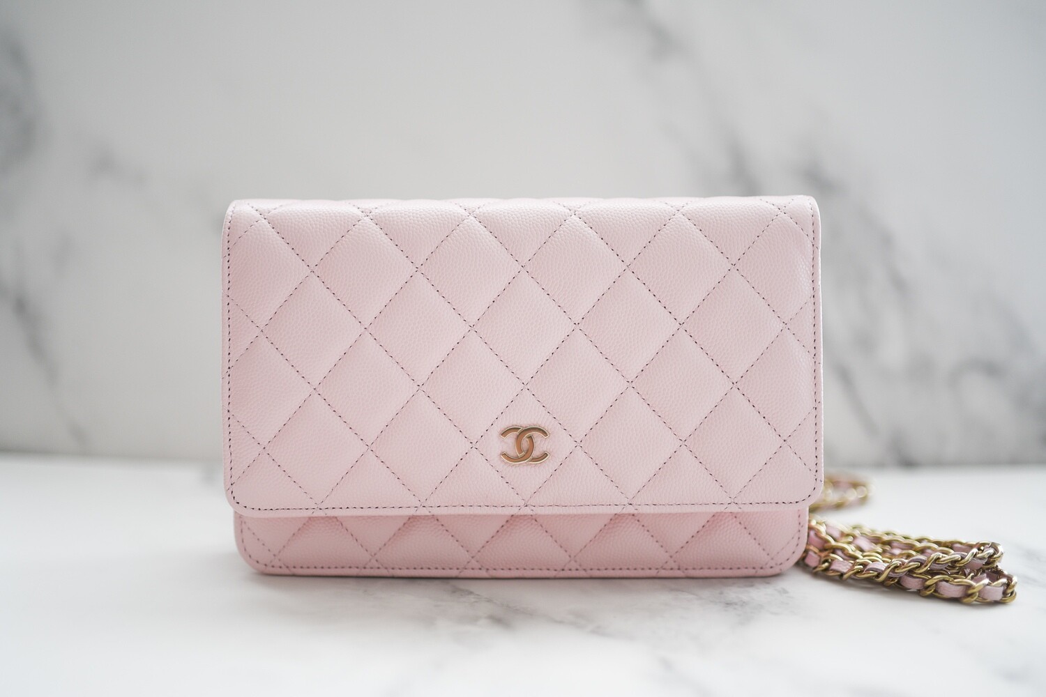 Chanel Classic Wallet on Chain, 22S Pink Caviar with Gold Hardware, New in  Box GA001