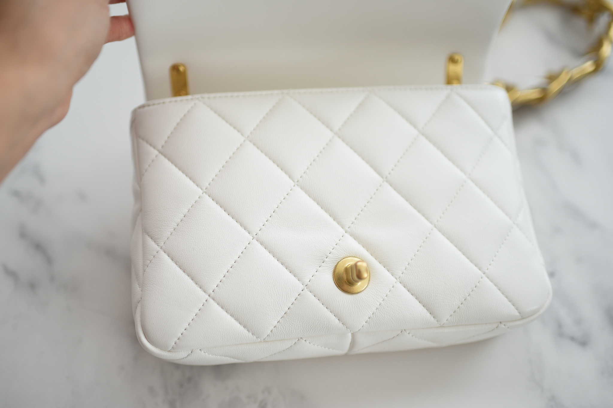 Chanel Seasonal Flap Small, Funky Town 22S White, Gold Hardware, New in Box  GA002