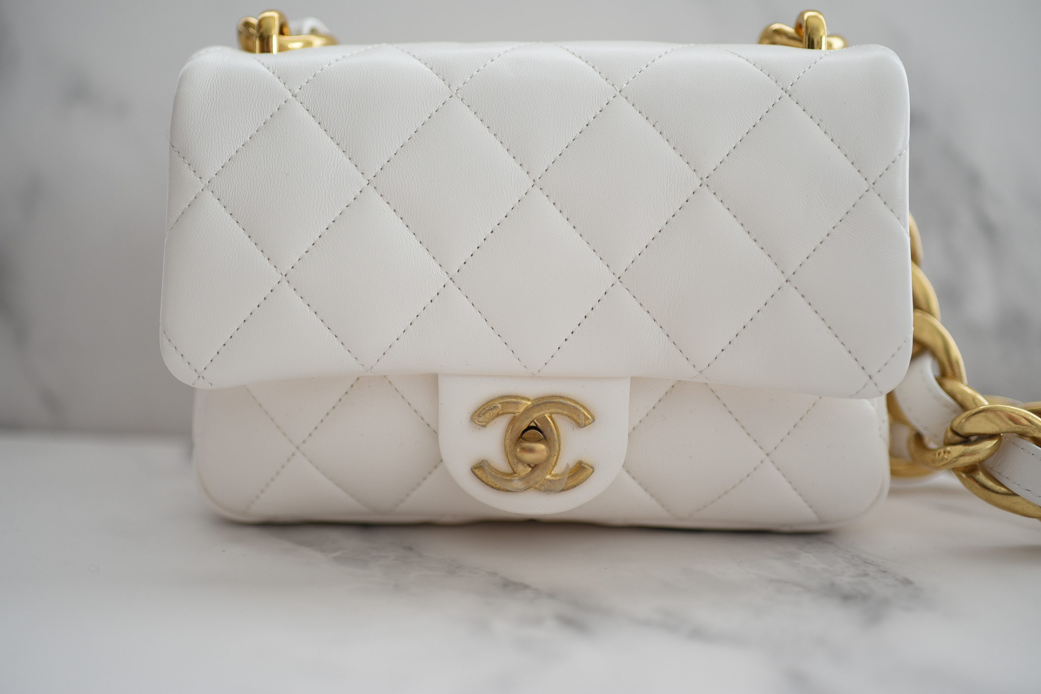 Chanel Seasonal Flap Small, Funky Town 22S White, Gold Hardware, New in Box  GA002