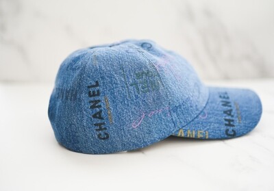 Chanel Hat Baseball Cap, Blue Denim, New in Box GA001 display picture 1