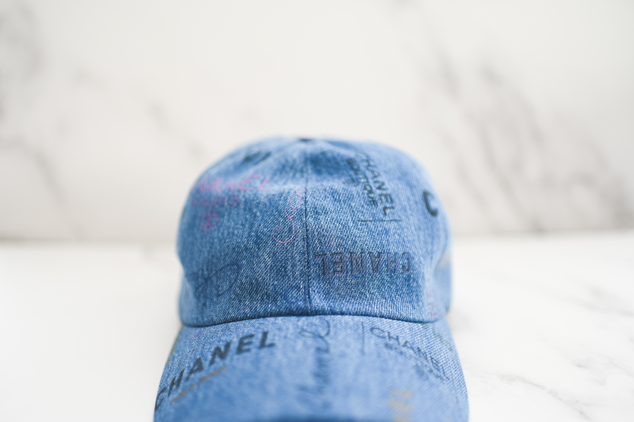 Chanel Hat Baseball Cap, Blue Denim, New in Box GA001 - Julia Rose Boston