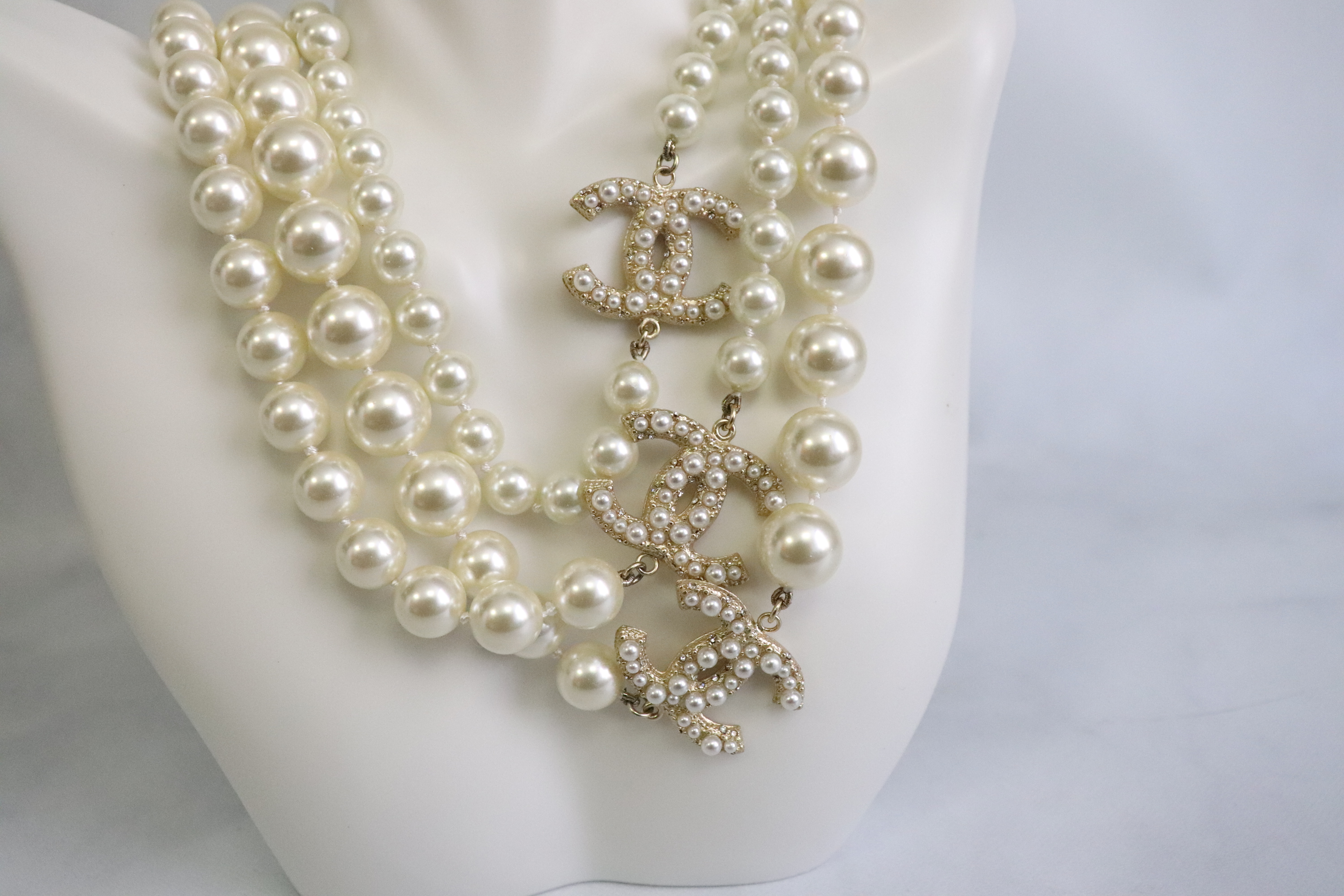 Chanel Necklace, Pearl, 100 year Anniversary Special, Preowned in Box -  Julia Rose Boston