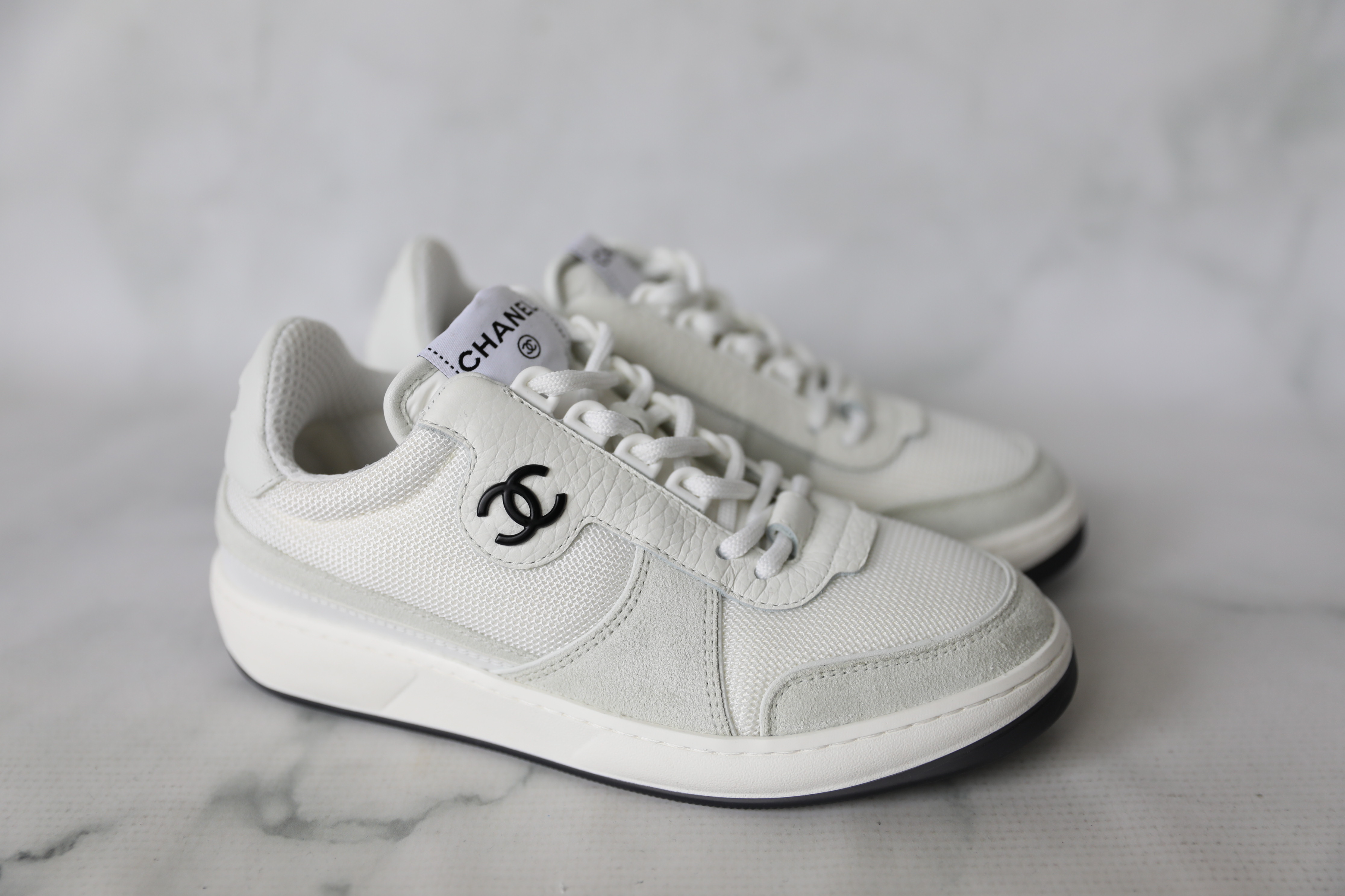 Chanel Shoes Sneakers, White, Size 36, New in Dustbag WA001