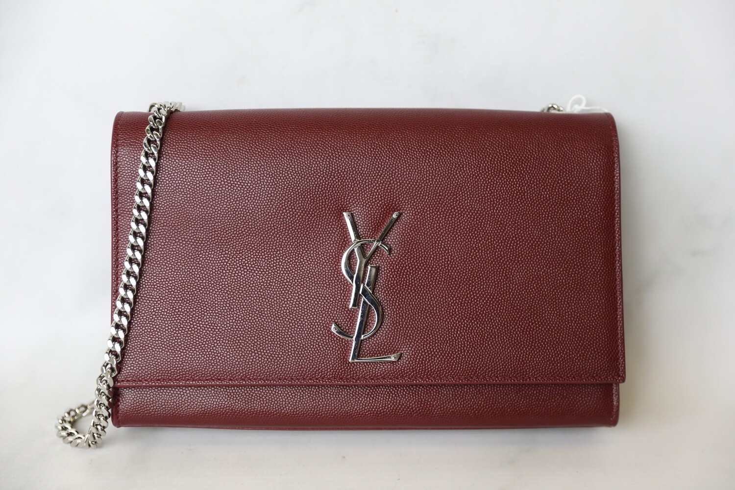 YSL Kate Small Bag Red with Silver Hardware