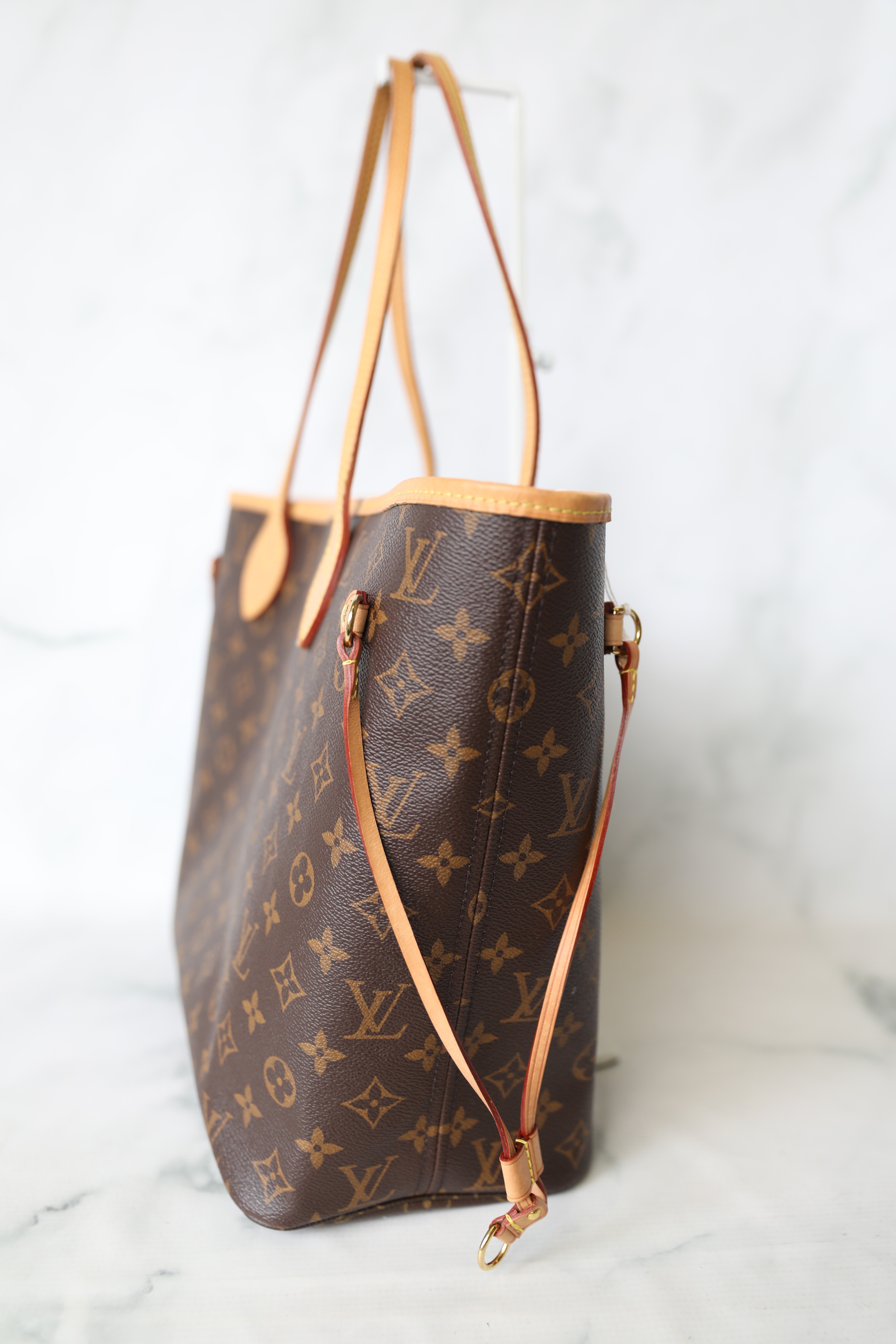 Louis Vuitton 2017 Neverfull Monogram Brown Pink MM Bag with Pouch –  Fashion Reloved