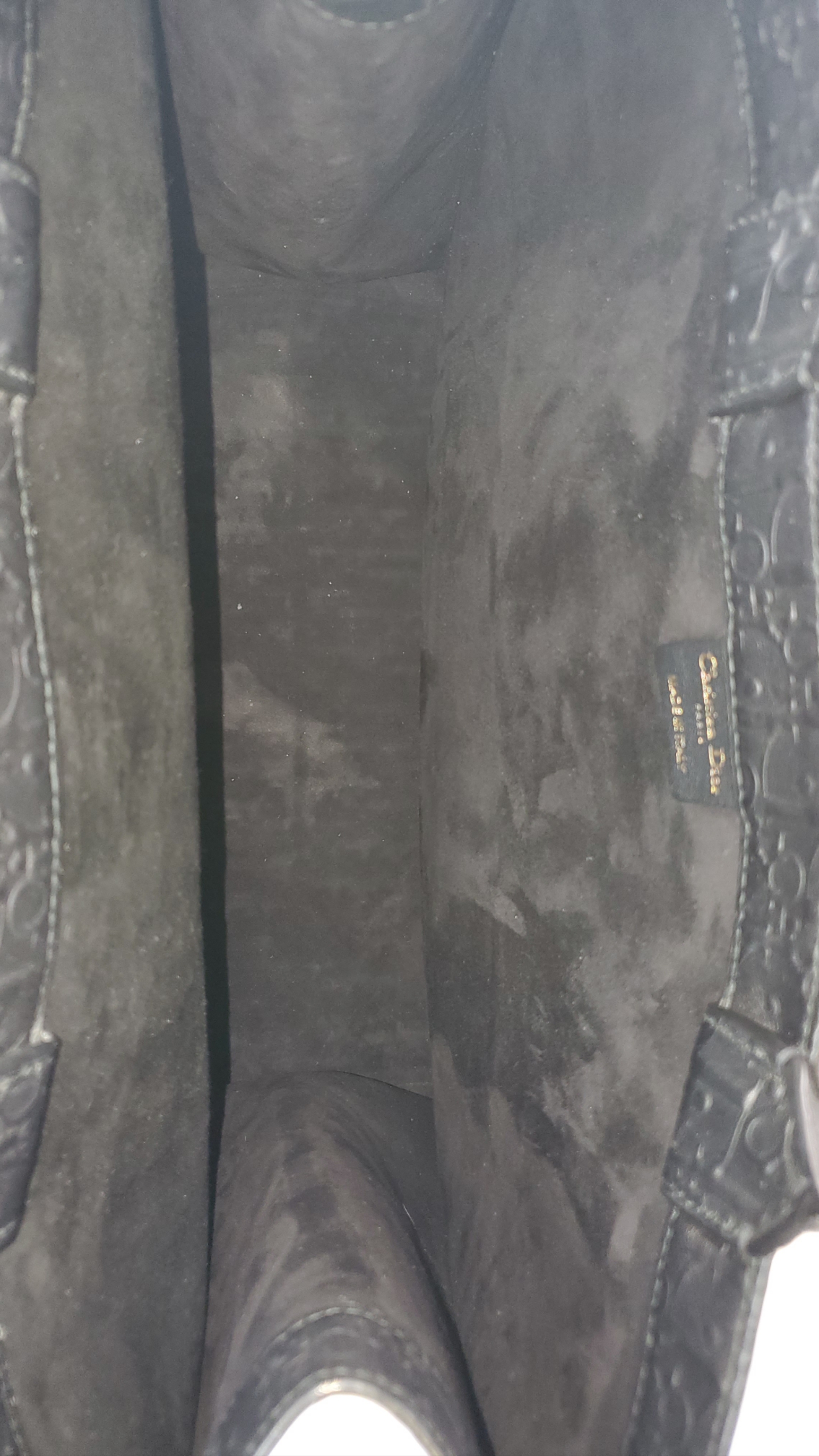 Book tote cloth handbag Dior Black in Cloth - 20308719