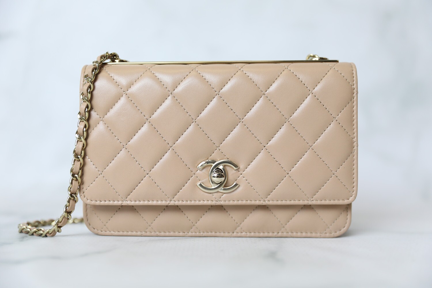 CHANEL Beige Wallet on Chain – Clutch & Covet, LLC