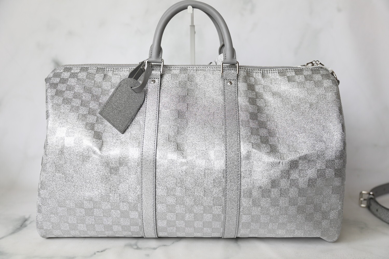 Louis Vuitton Keepall 50, Silver Glitter, New in Dustbag WA001 - Julia Rose  Boston