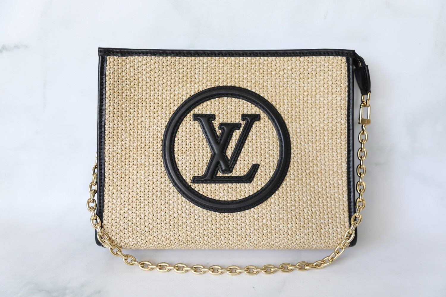 Louis Vuitton Toiletry On Chain 26, Raffia with Black Leather Trim, New in  Dustbag (Ships from London)