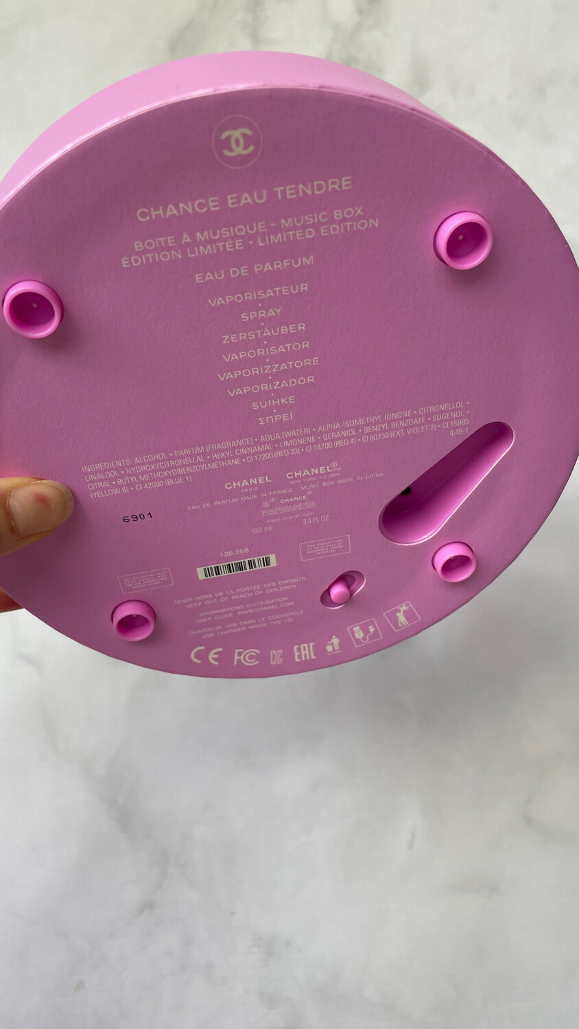 CHANEL Music Box Limited Edition Chanel Chance Music Pink