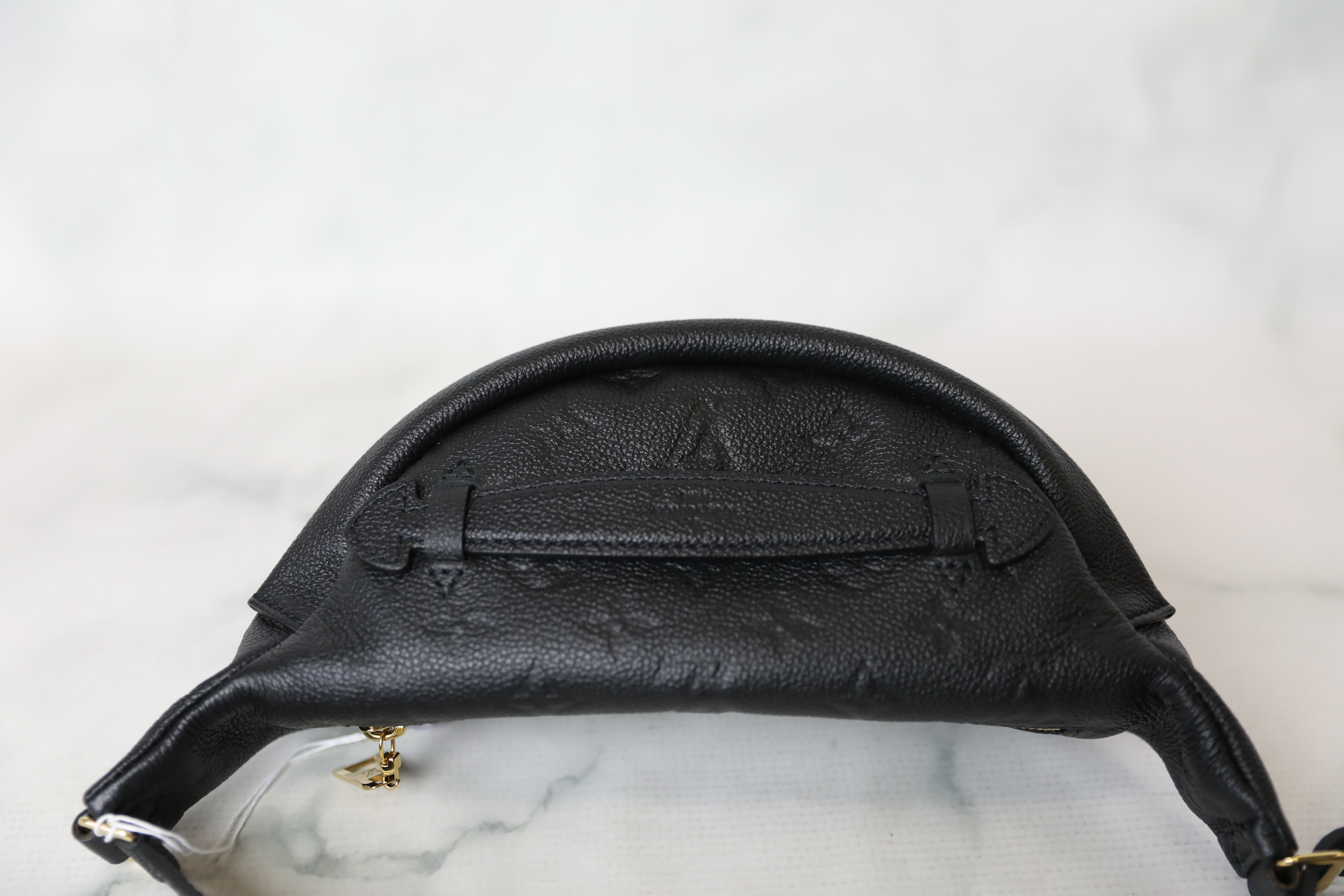 Louis Vuitton Bum Bag, Black Empreinte Leather, New in Box WA001