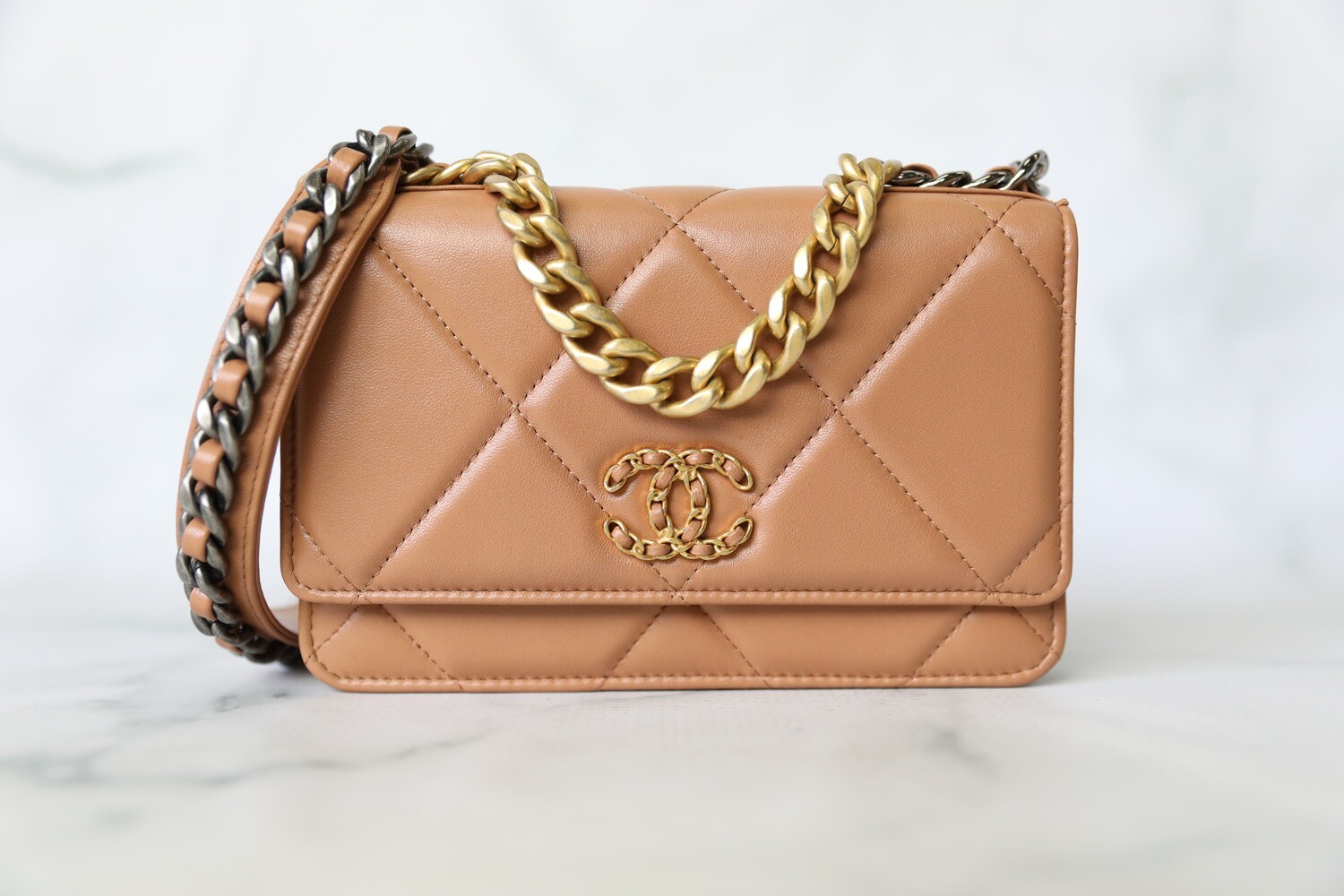 Chanel Brown 19 Wallet on Chain