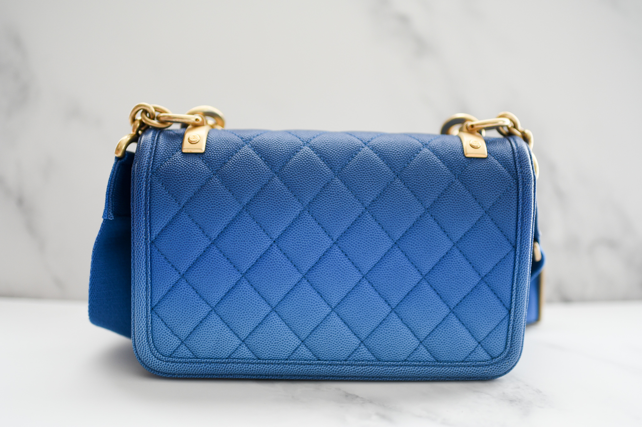 Chanel Sunset by the Sea Bag, Blue Ombre Caviar with Gold Hardware, Mini,  Preowned in Dustbag GA002 - Julia Rose Boston