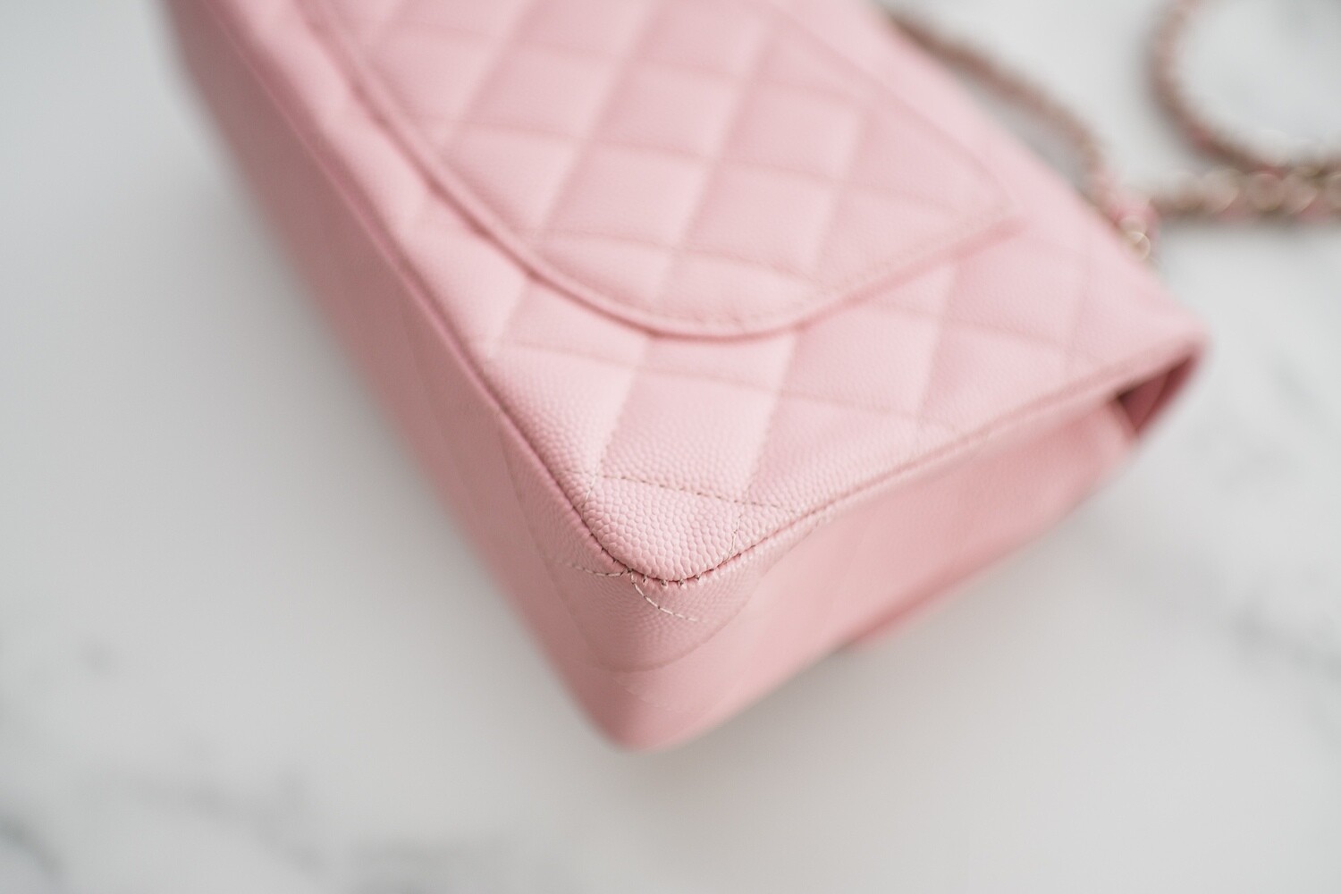 Chanel Classic Double Flap Small 22C Pink Caviar Leather with Gold Hardware New In Box