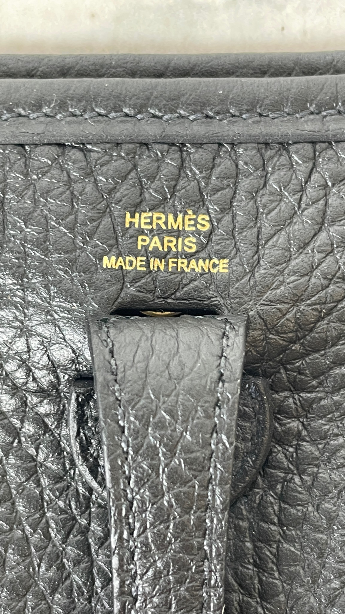 Hermes Evelyne PM, Black with Gold Hardware, New in Box - Julia Rose Boston