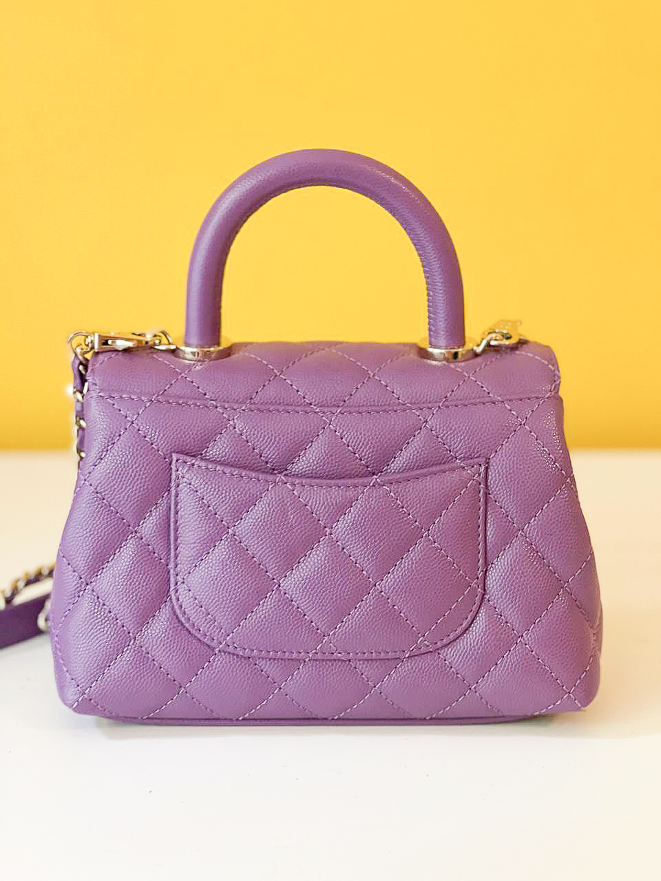 Chanel Coco Handle Small, Lilac Caviar Leather, Gold Hardware, New in Box  MA001 - Julia Rose Boston