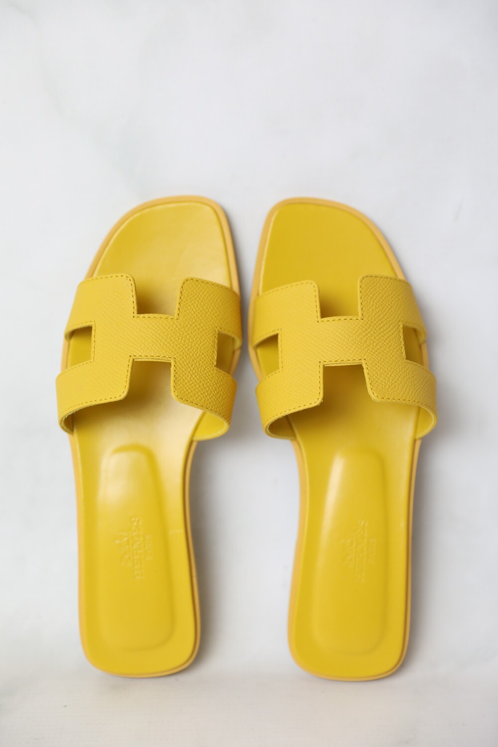 Hermes Oran Sandals, Yellow Juane, Size 35.5, New in Box WA001 - Julia Rose  Boston | Shop