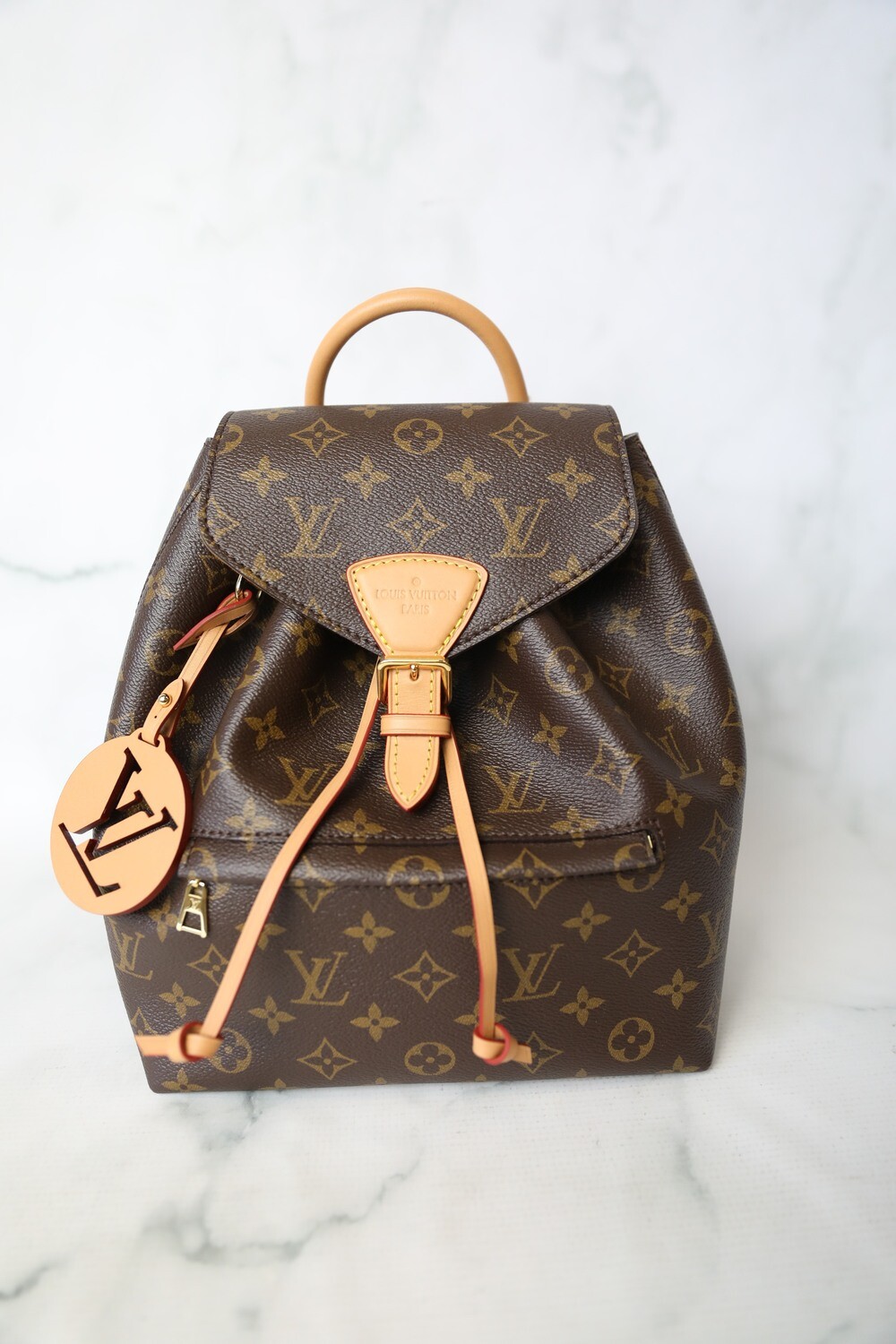 Louis Vuitton Ebene Monogram Coated Canvas Montsouris PM Backpack Gold  Hardware, 2021-2022 Available For Immediate Sale At Sotheby's