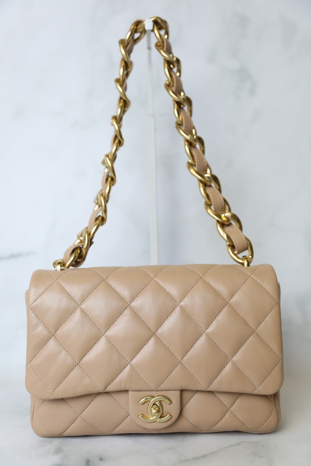 Chanel Funky Town Flap Large, Beige Lambskin with Gold Hardware, Preowned  in Box WA001 - Julia Rose Boston