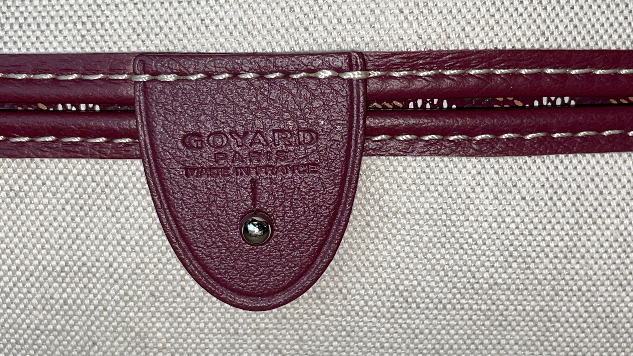 Goyard Red Ine Artois Mm Leather ref.617489 - Joli Closet