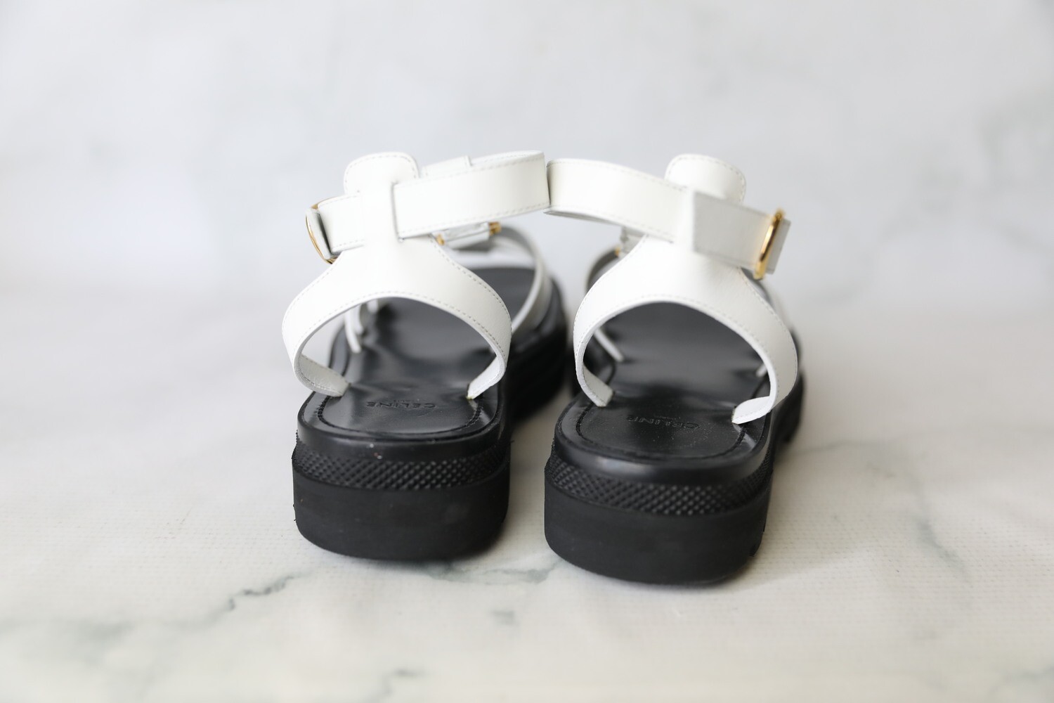 サンダル・ミュール CELINE | TRIOMPHE GLADIATOR SANDAL IN CALFSKIN CELINE Triomphe(セリーヌ トリオンフ) サンダル・ミュール