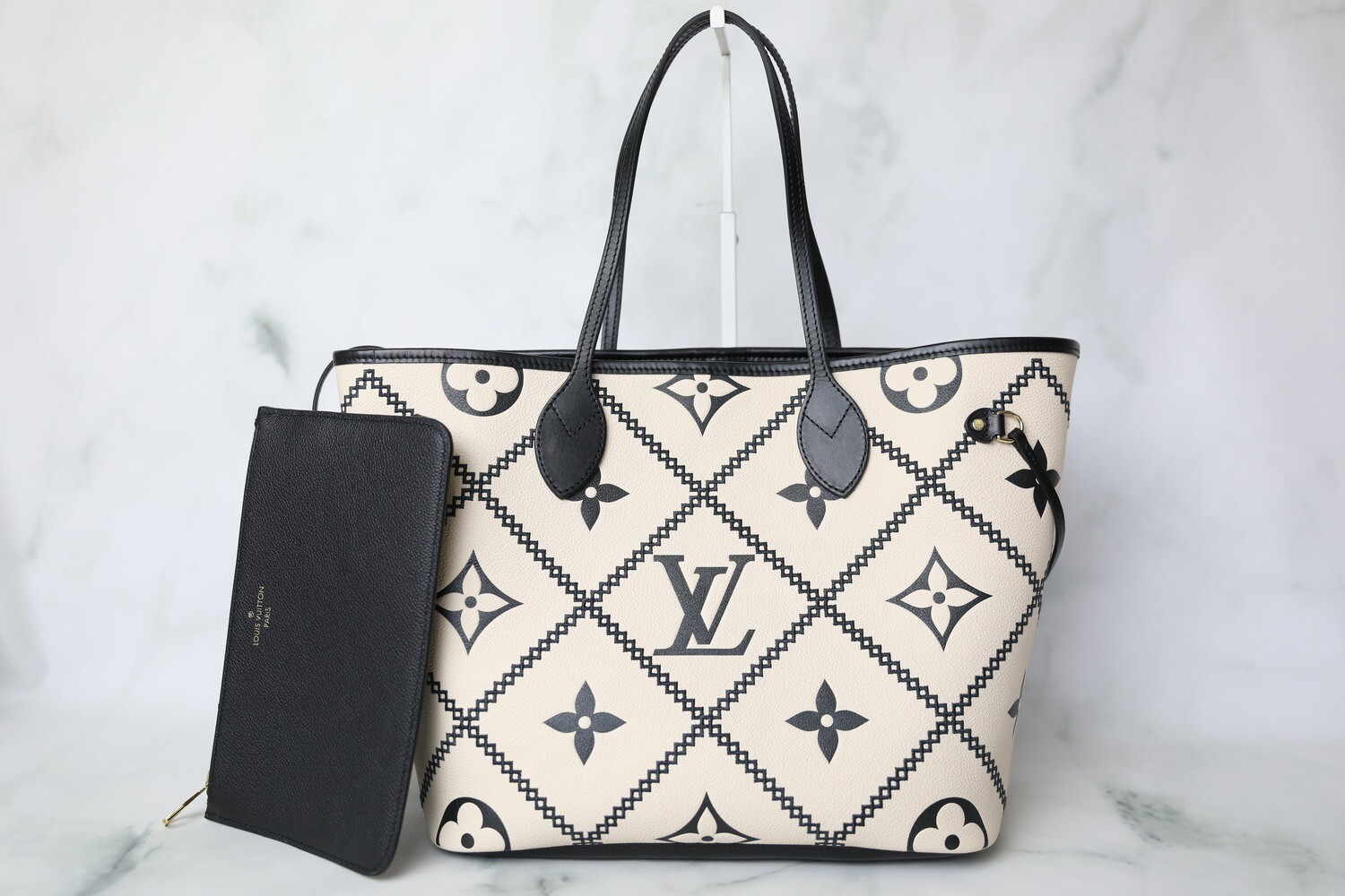 Louis Vuitton Neverfull MM Monogram Empriente Cream/Black in Cowhide  Leather with Gold-tone - US