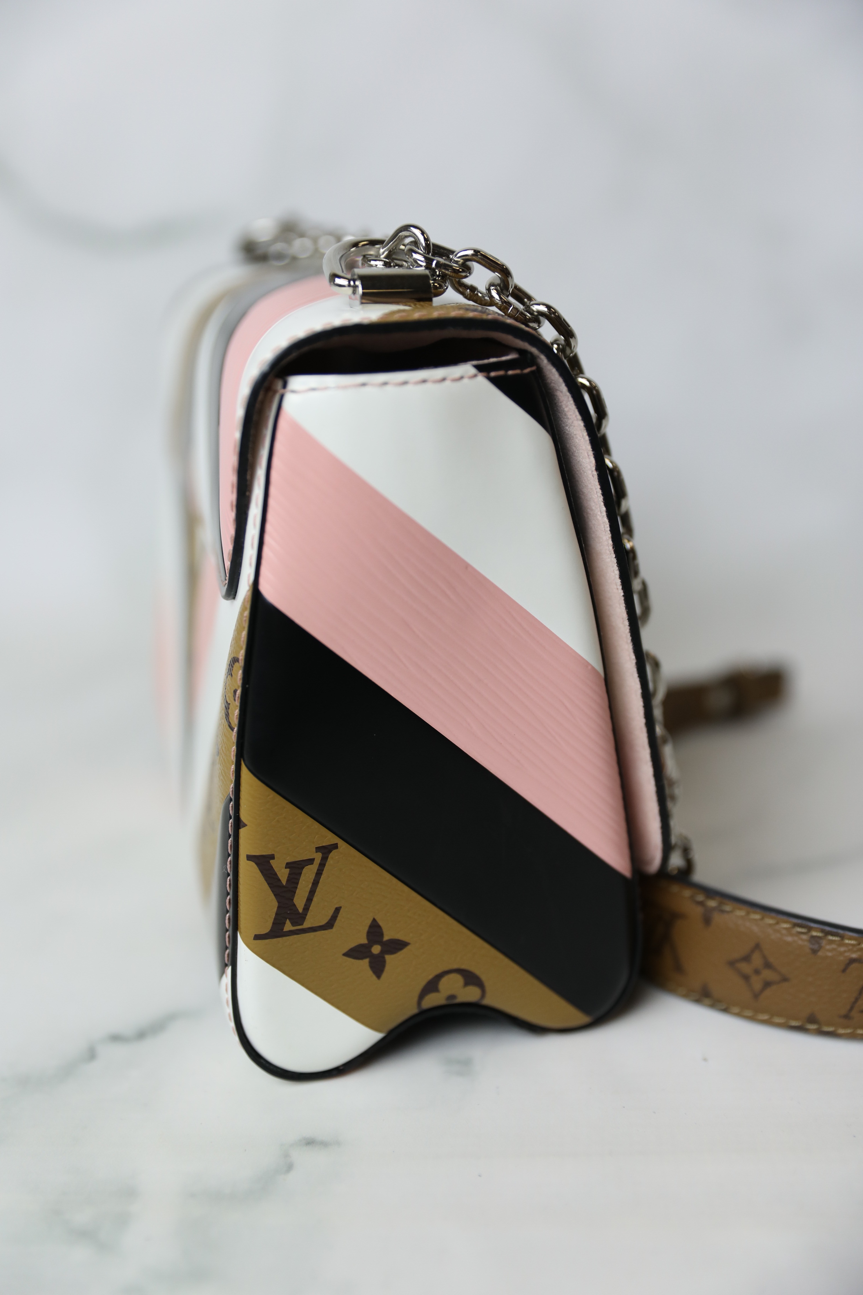 Louis Vuitton Limited Edition Chevron Pink/White/Black/Mono