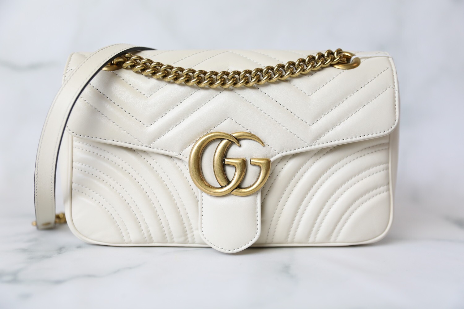 Gucci marmont small online white