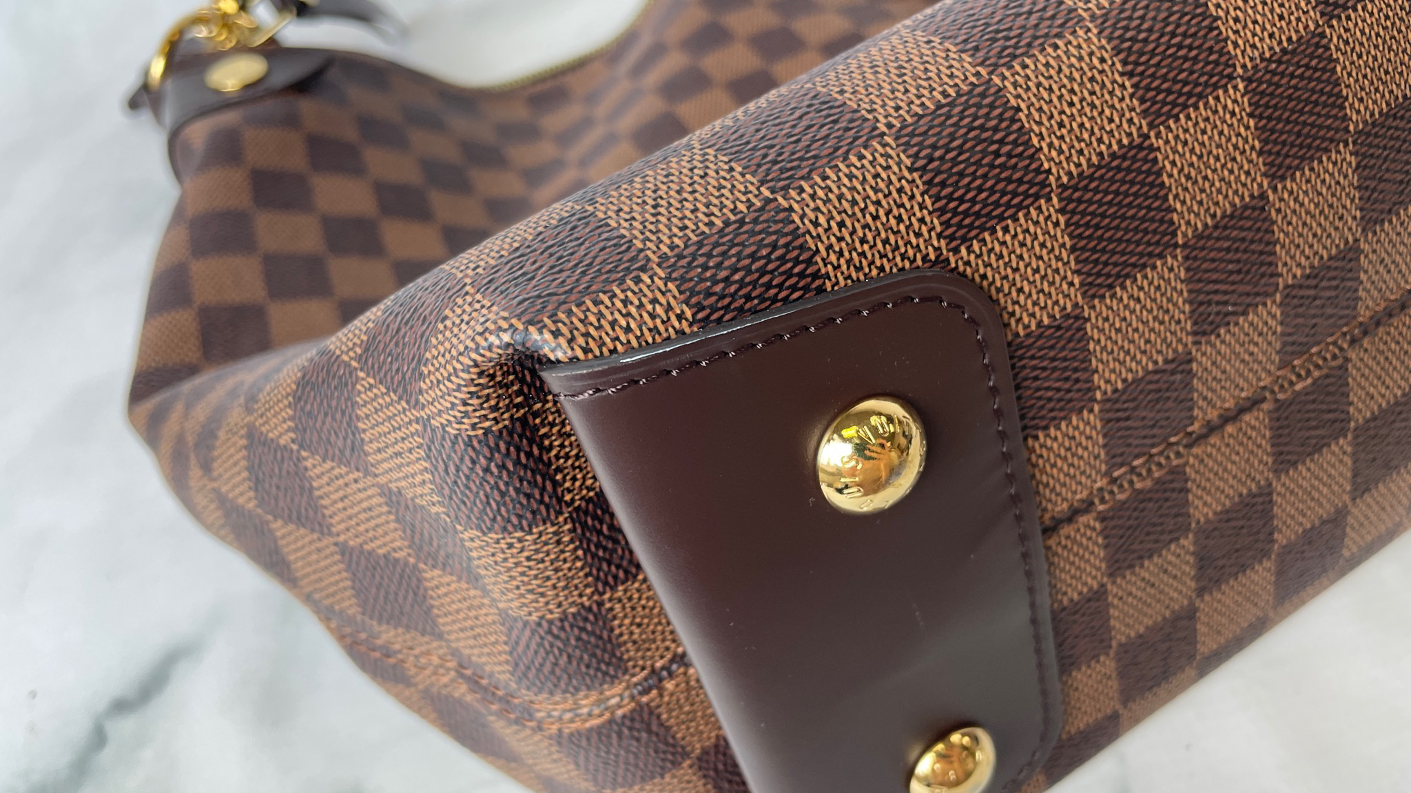 Louis Vuitton Duomo Hobo Damier Ebene ❤BIG SALE P69,800 ONLY❤ Used twice  only .Good as Bnew! Complete with box dustbag cards and paperbag Swipe for  detailed pics Cash/card/layaway accepted, Luxury, Bags 