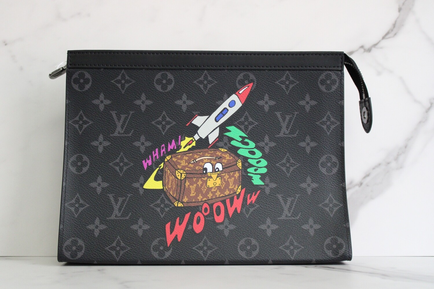 Louis Vuitton Toiletry 26, Black with Design, New in Box MA001