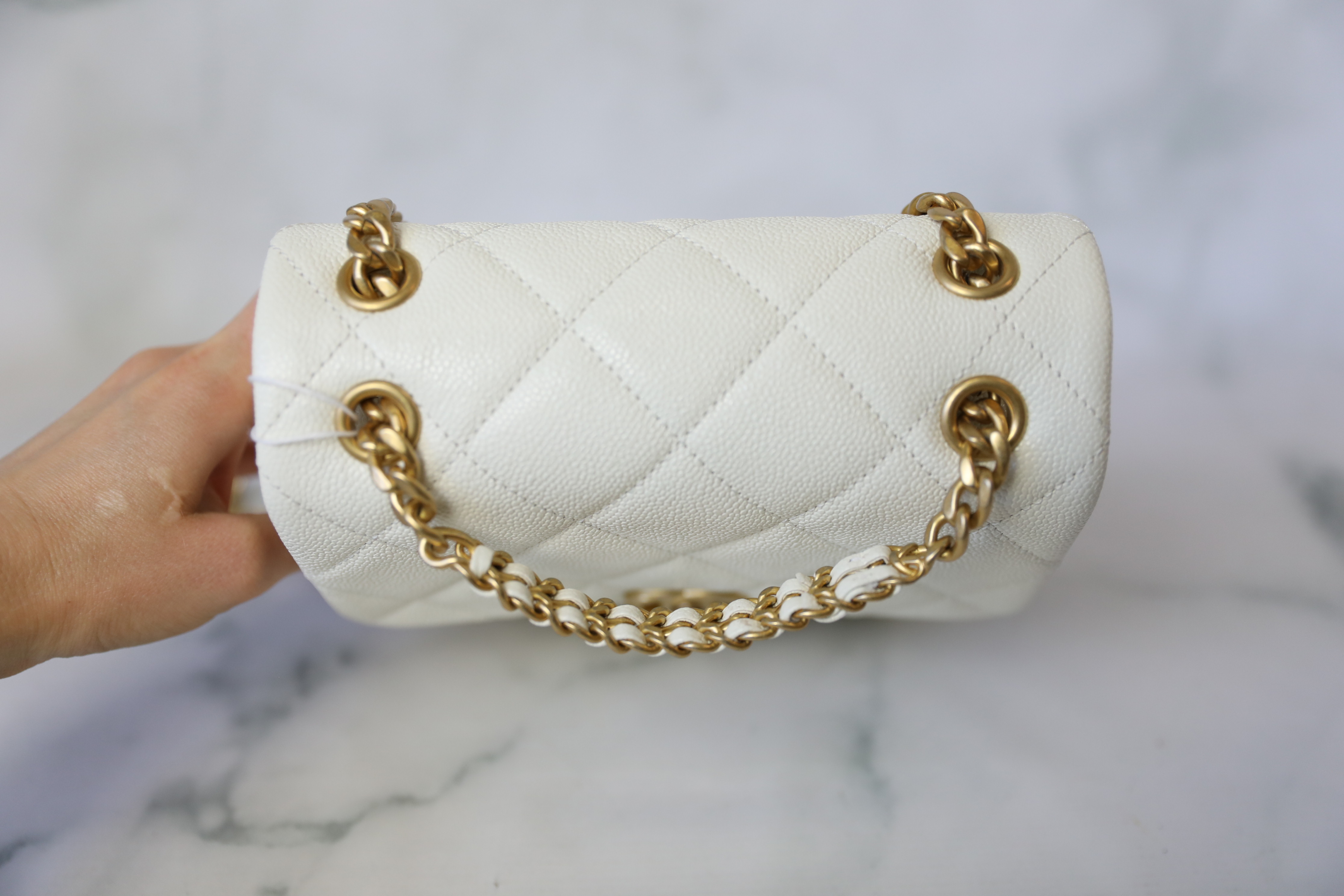 Chanel Melody Quilted Square Backpack, White Caviar with Gold Hardware,  Preowned in Box WA001 - Julia Rose Boston