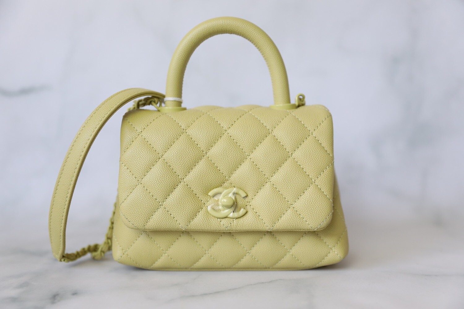 Chanel Coco Handle Incognito Extra Mini, Yellow with Yellow Hardware, New  in Box WA001