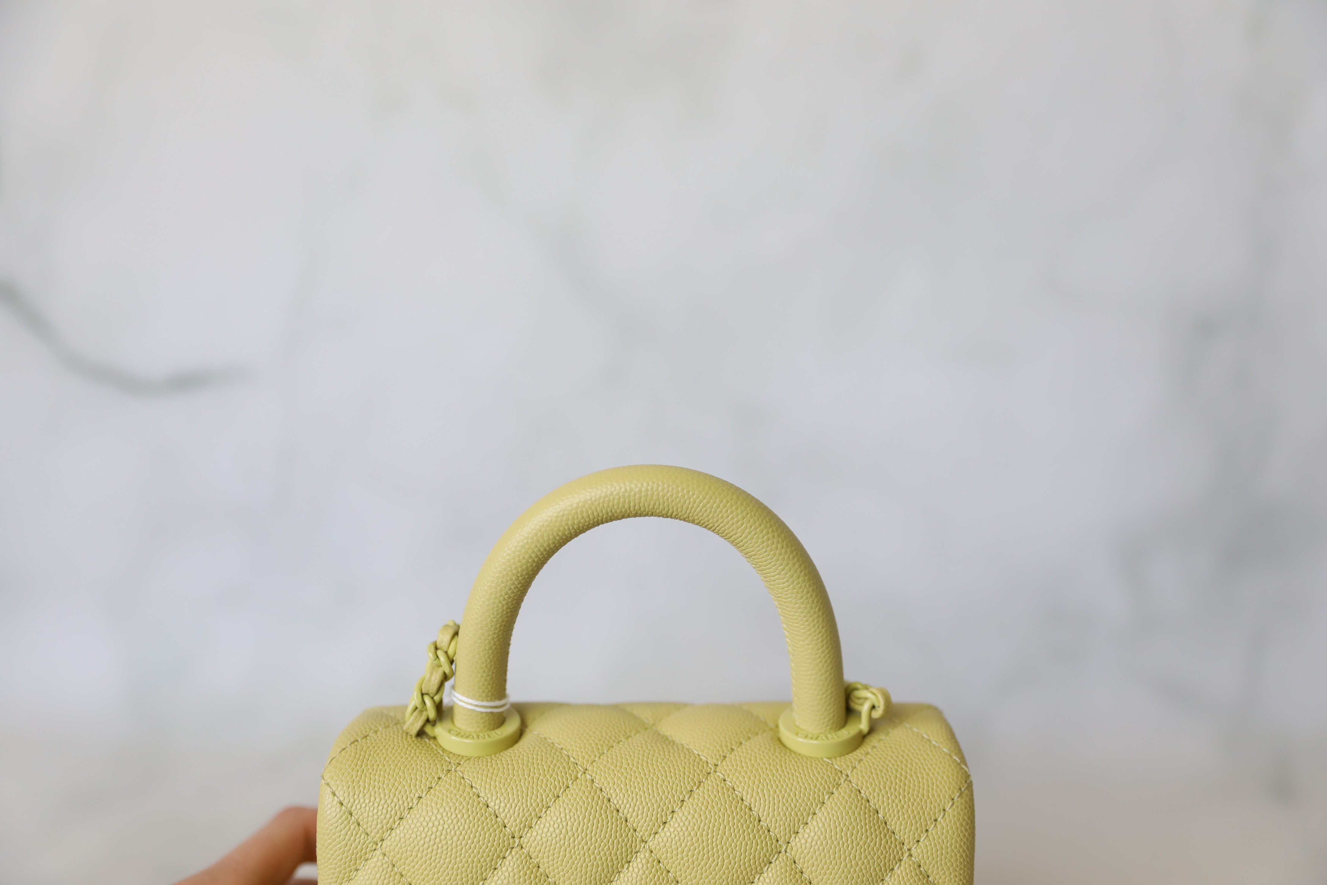 Chanel Yellow Coco Handle Bag at 1stDibs