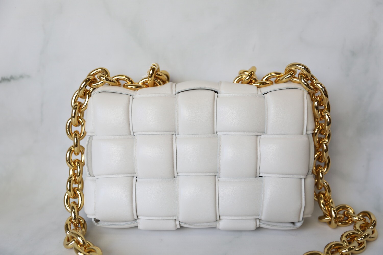 BOTTEGA VENETA CASSETT/カセット スモール ショルダー*GOLD Bottega Veneta: Small Cassette Bag (Gold) | Gagosian Shop