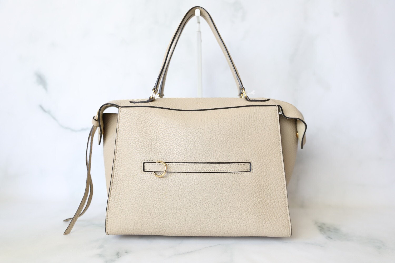 Celine Ring Bag Small, Beige, Preowned in Dustbag WA001