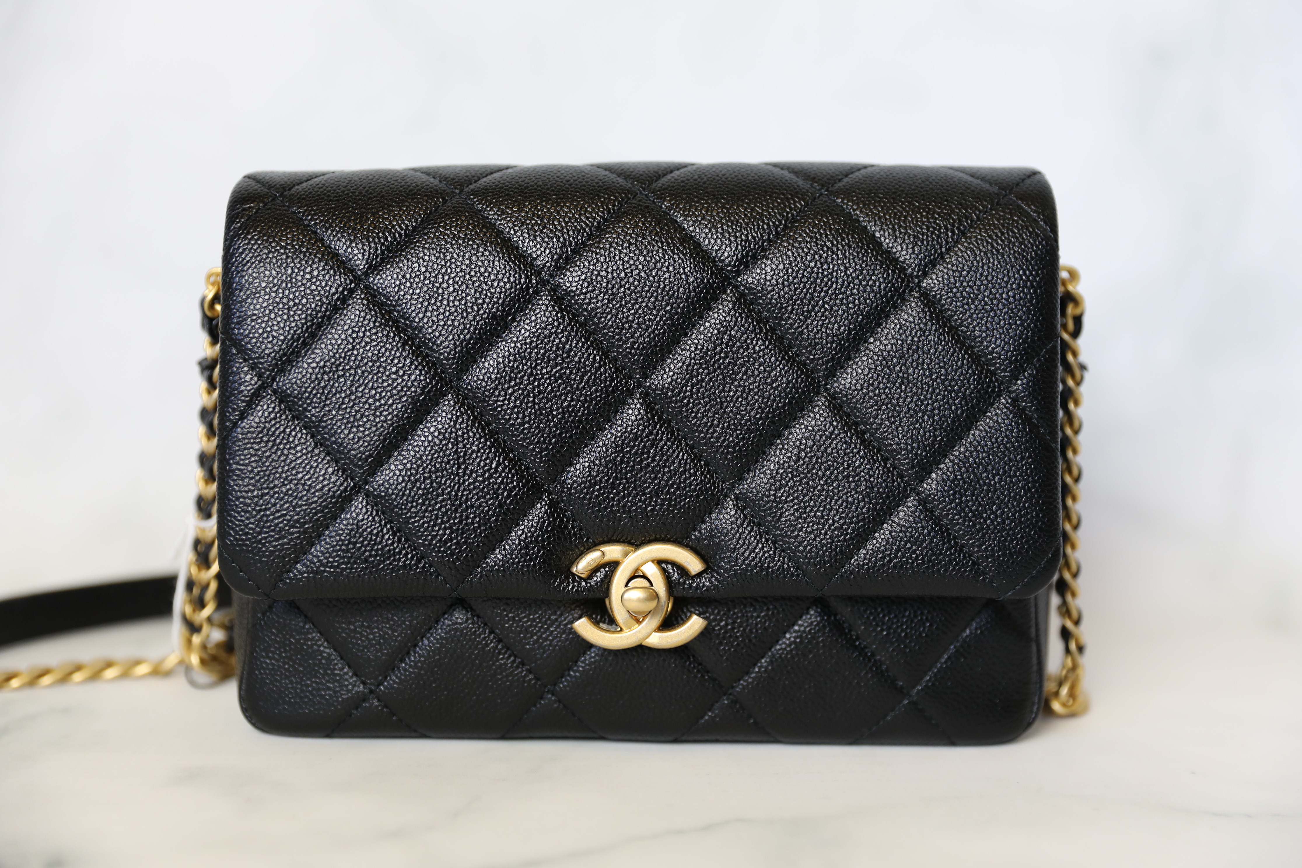 Chanel Melody Small, Black Caviar with Gold Hardware, New in Box WA001 -  Julia Rose Boston