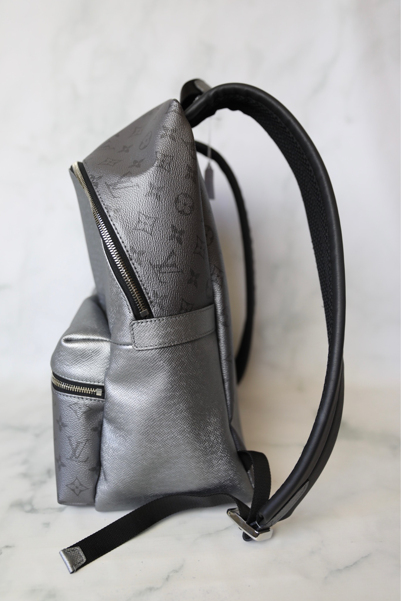 Louis Vuitton Discovery Gun Metal Hardware Backpack PM Black Canvas