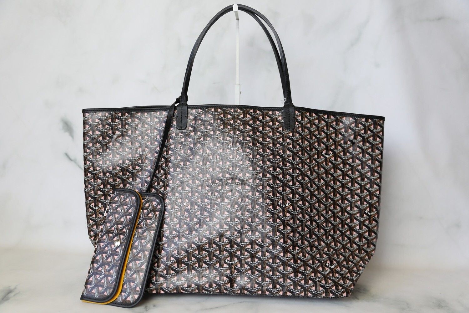 Goyard Pink And White Claire Voie Coated Canvas St. Louis GM