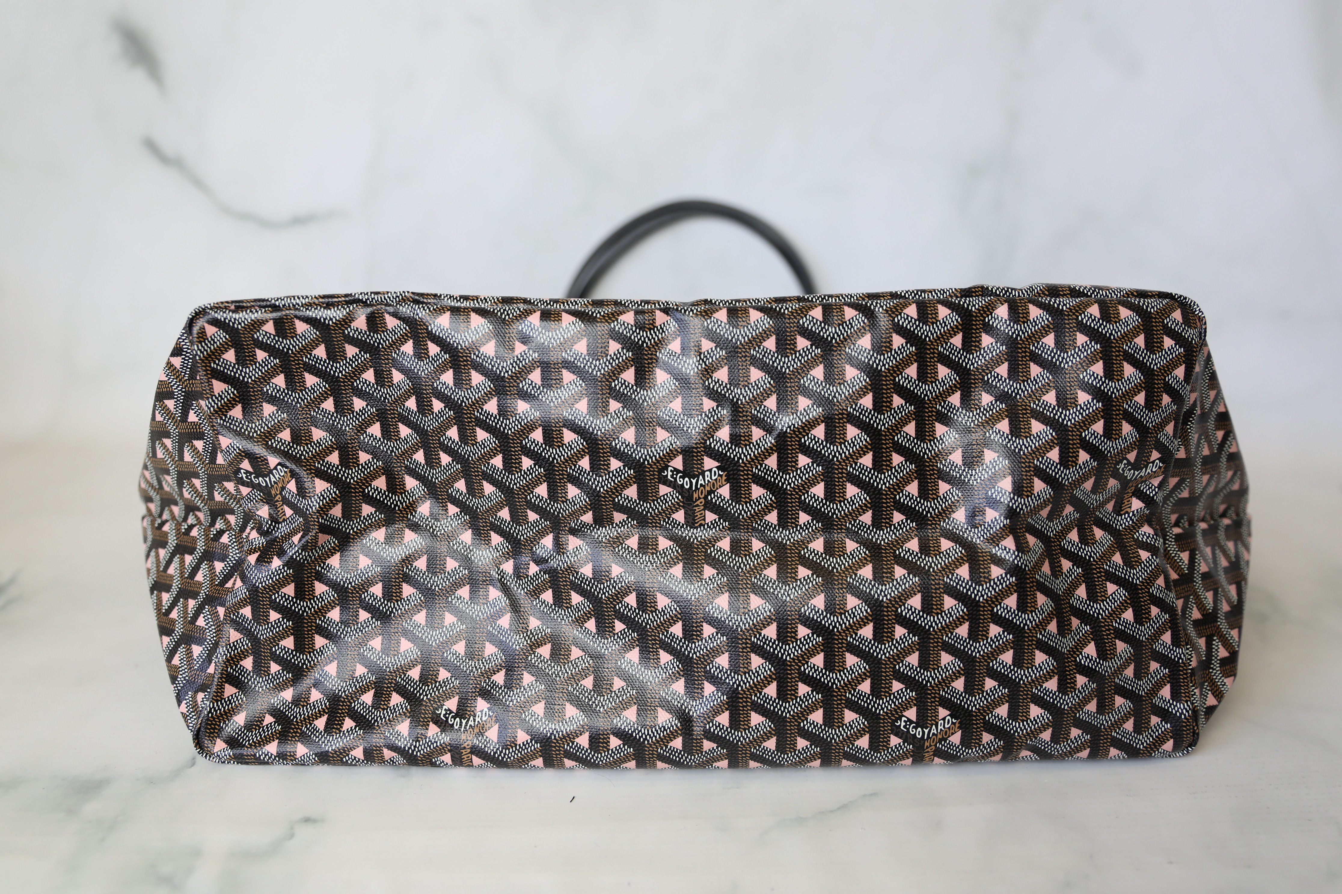 Goyard St. Louis Claire-Voie Tote GM, Black and Pink, New in Dustbag WA001