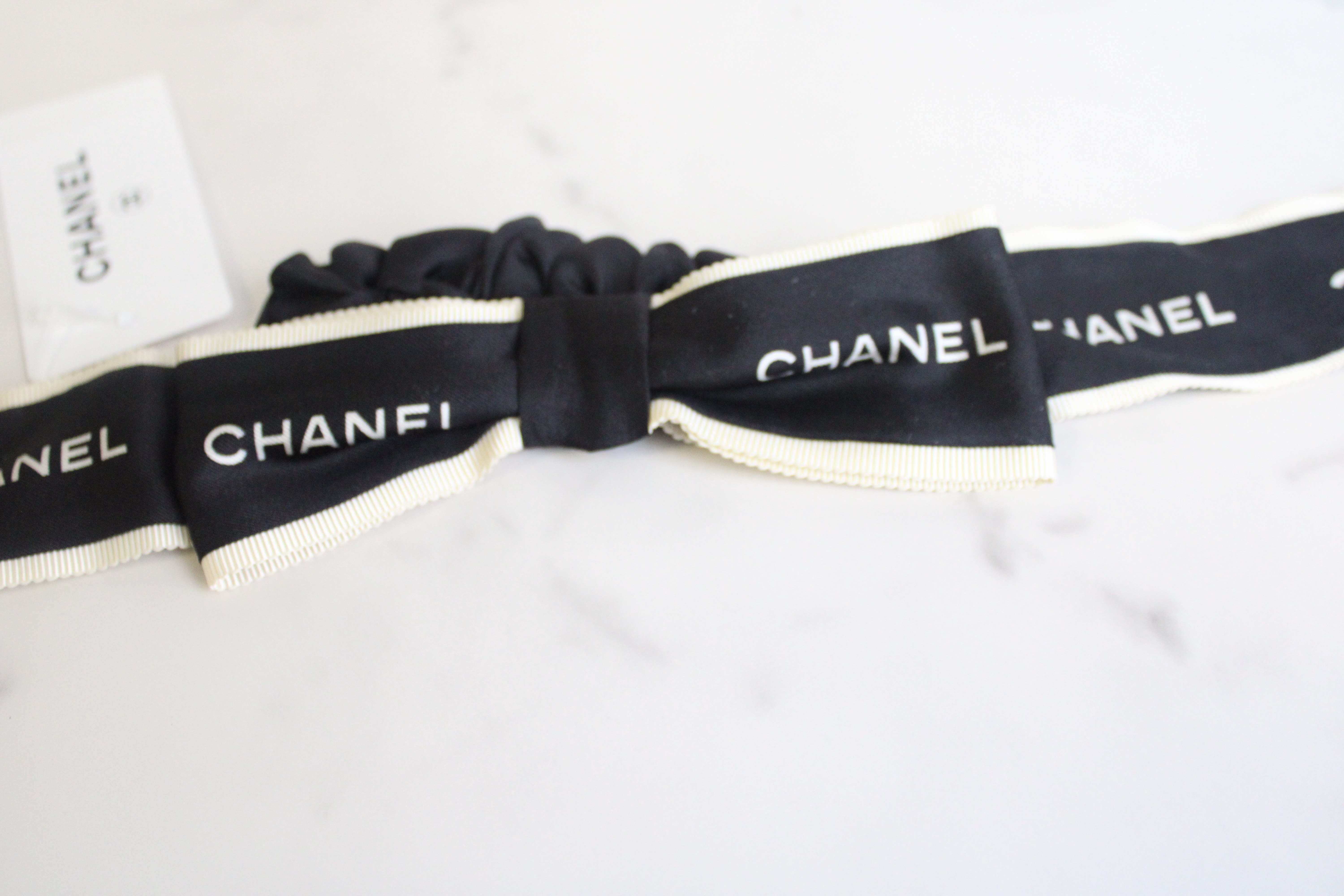 chanel hair bow ties